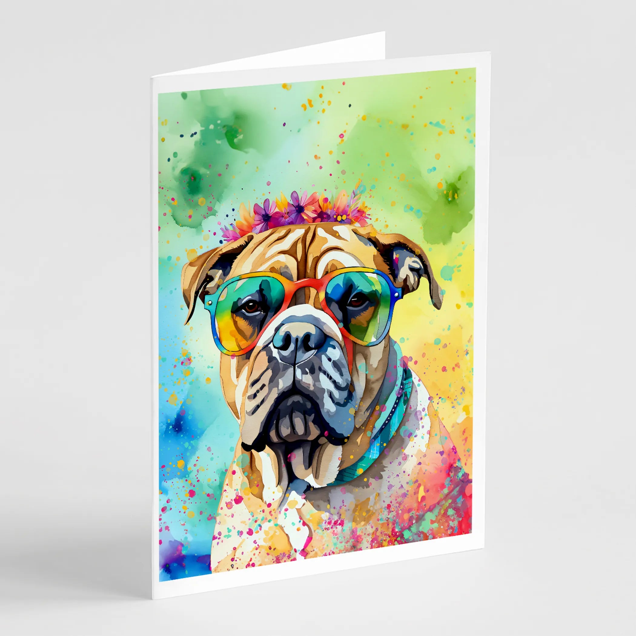 Hippie Dawg Greeting Cards  - Size: 5X7 | Pack Of: 1 | Collection name: Hippie dawg