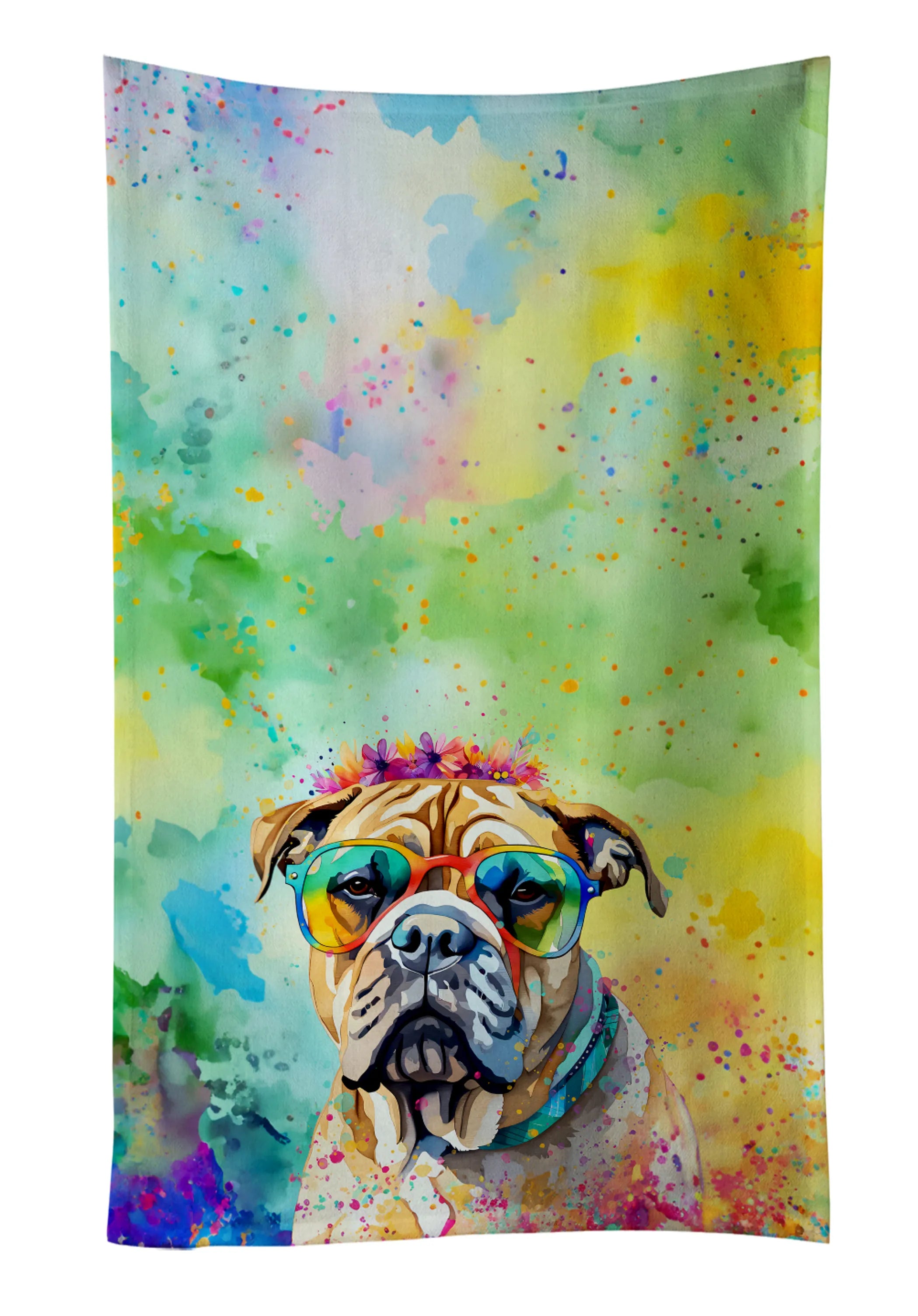 Hippie Dawg Kitchen Towel - Size: 25HX15W | Pack Of: 1 | Collection name: Hippie dawg