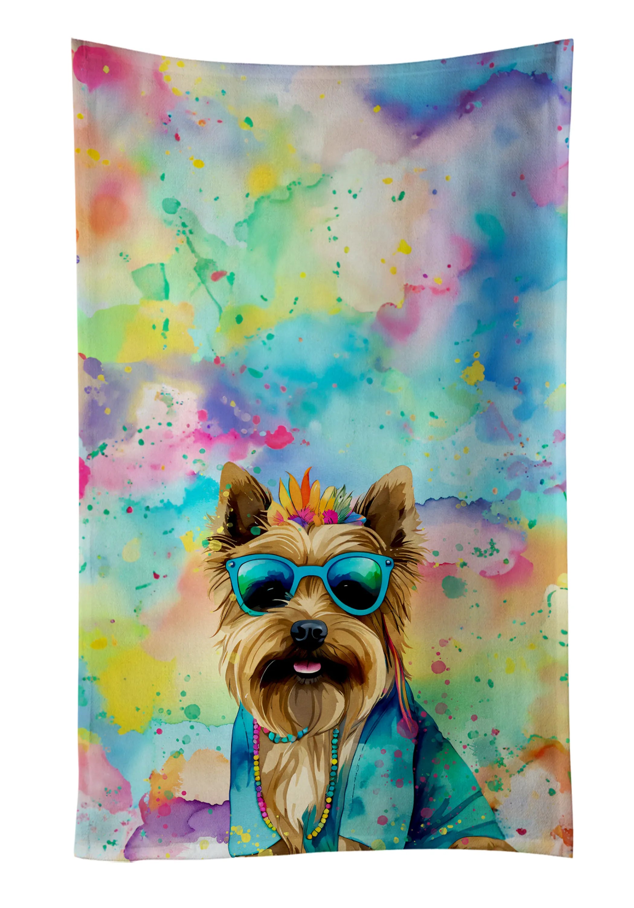 Hippie Dawg Kitchen Towel - Size: 25HX15W | Pack Of: 1 | Collection name: Hippie dawg