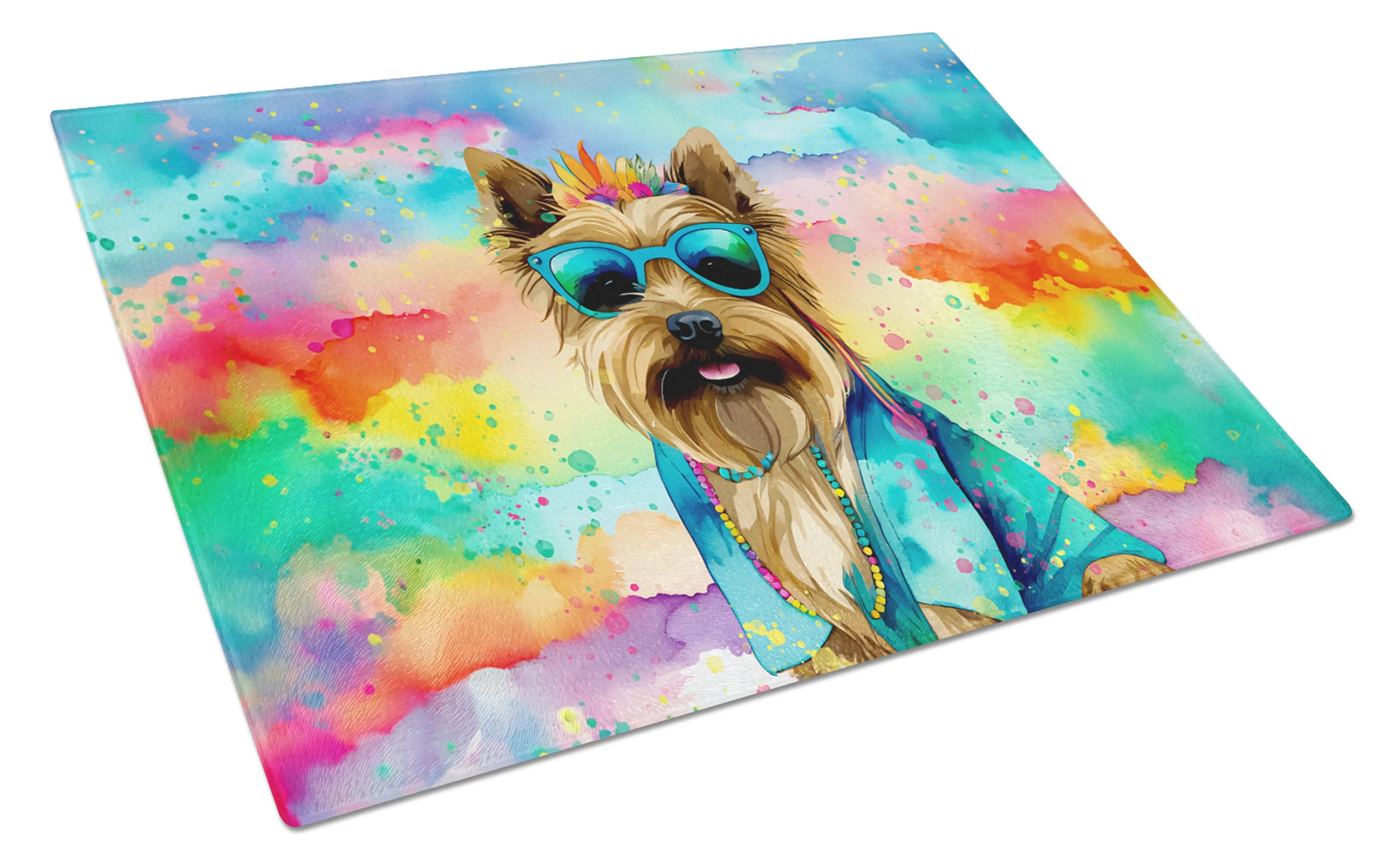 Hippie Dawg Glass Cutting Board - Size: LARGE | Pack Of: 1 | Collection name: Hippie dawg