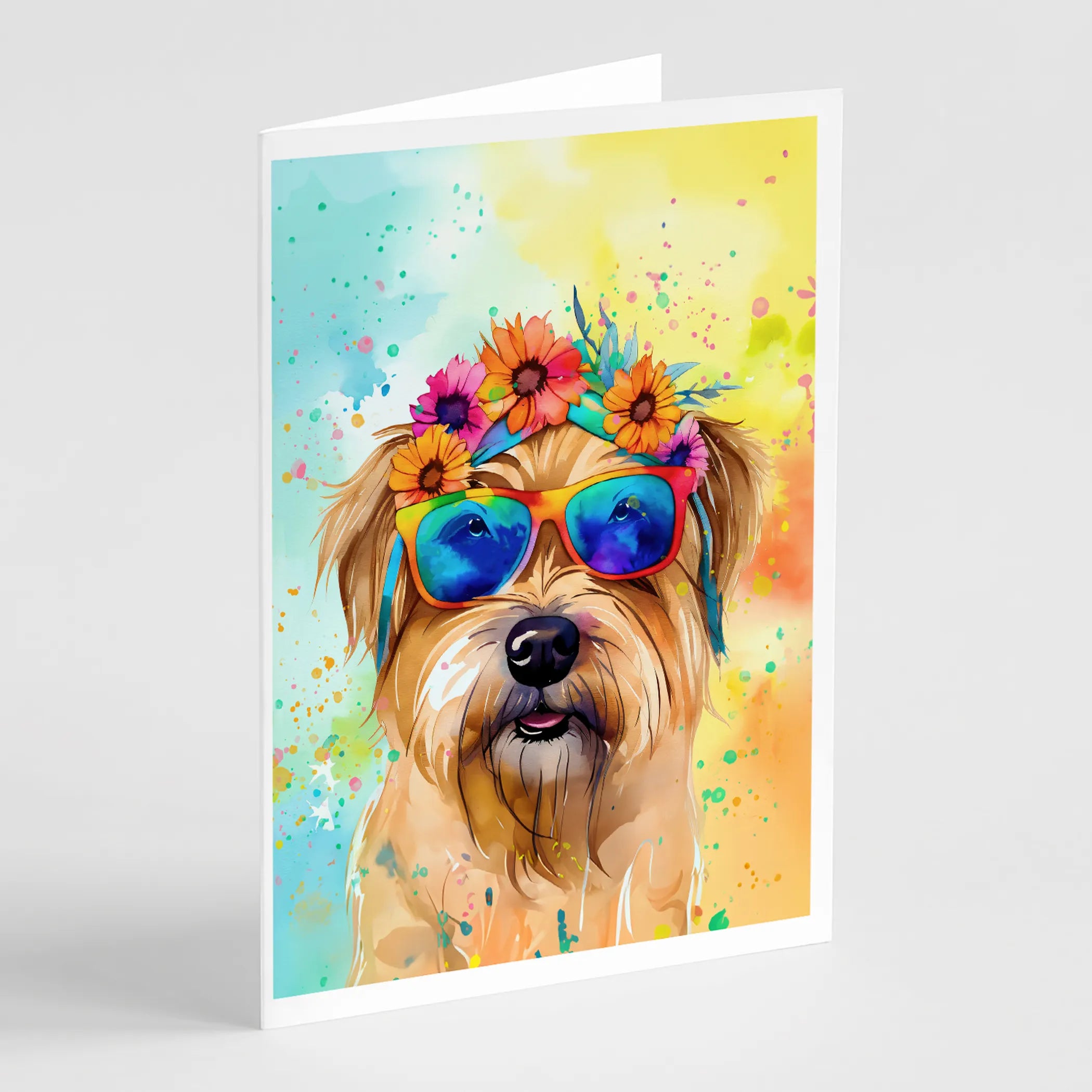 Hippie Dawg Greeting Cards  - Size: 5X7 | Pack Of: 1 | Collection name: Hippie dawg