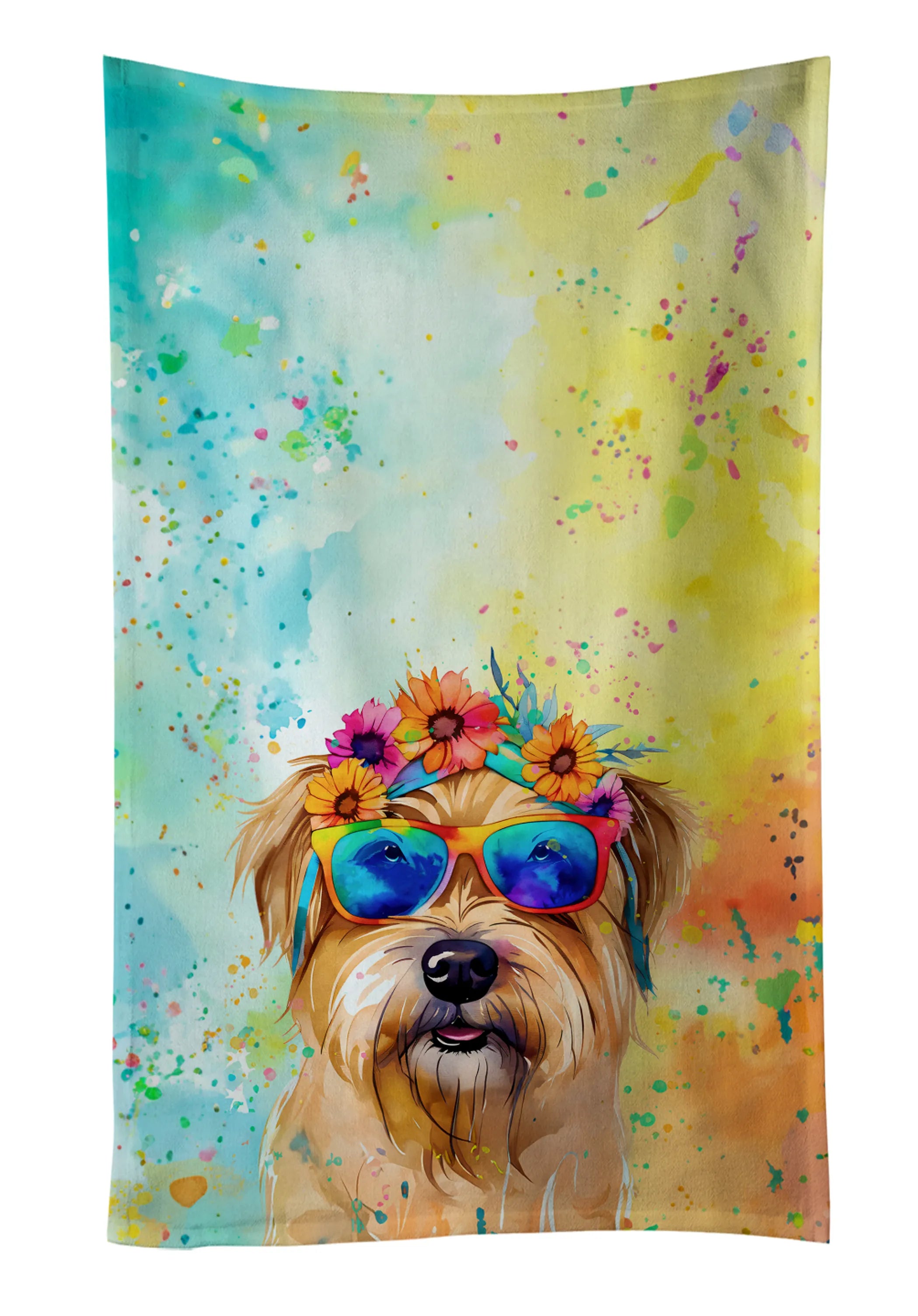 Hippie Dawg Kitchen Towel - Size: 25HX15W | Pack Of: 1 | Collection name: Hippie dawg