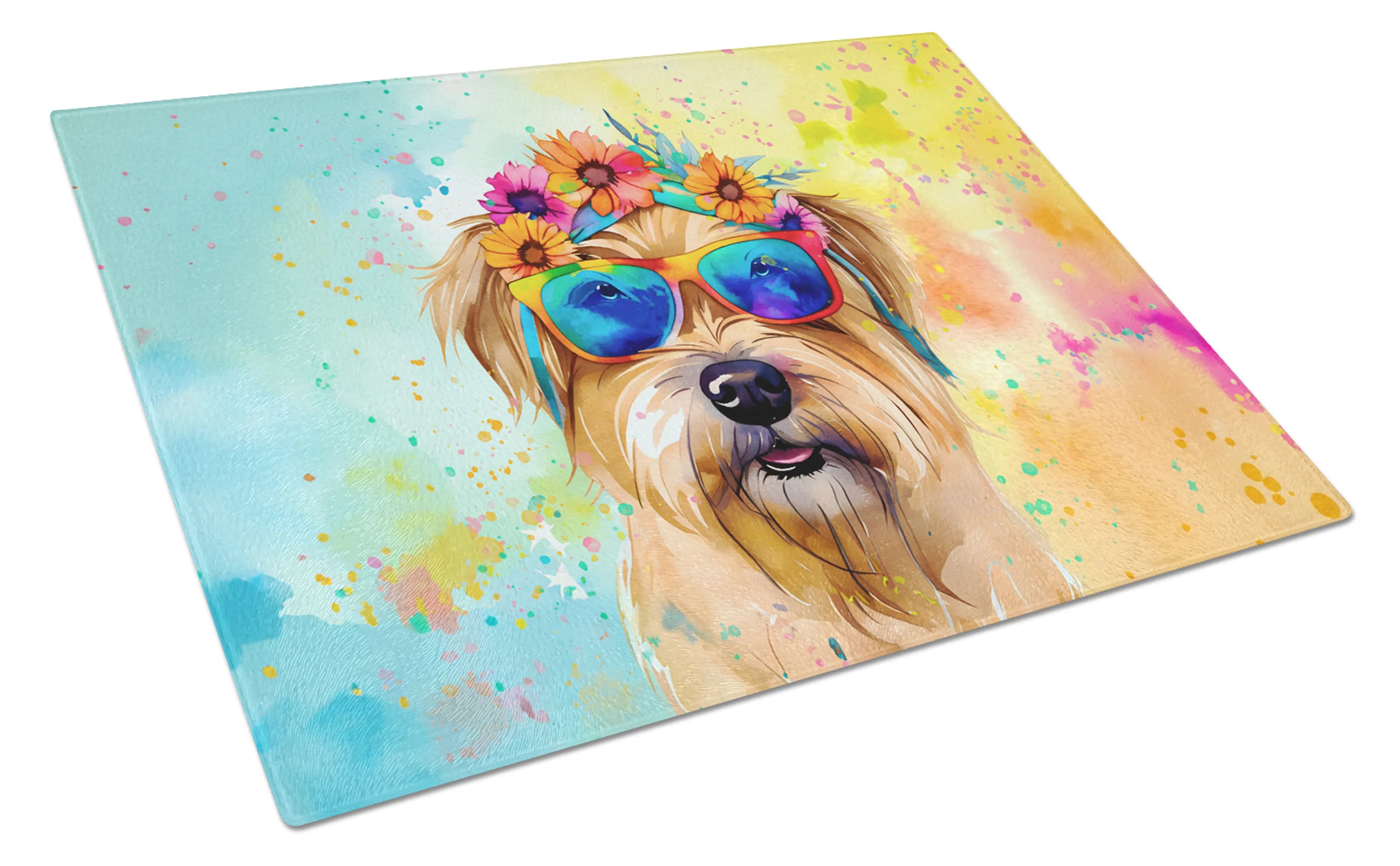 Hippie Dawg Glass Cutting Board - Size: LARGE | Pack Of: 1 | Collection name: Hippie dawg