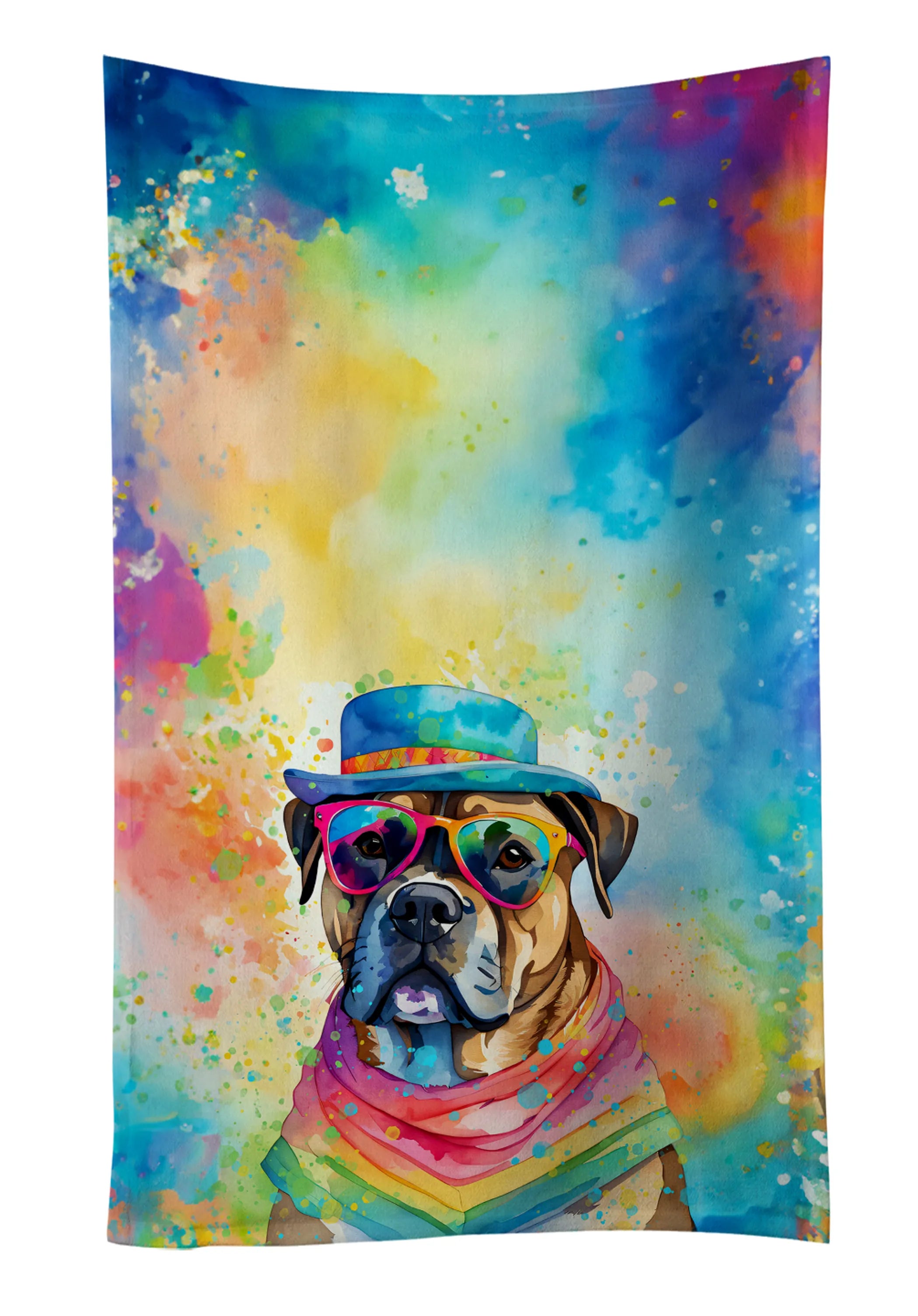 Hippie Dawg Kitchen Towel - Size: 25HX15W | Pack Of: 1 | Collection name: Hippie dawg
