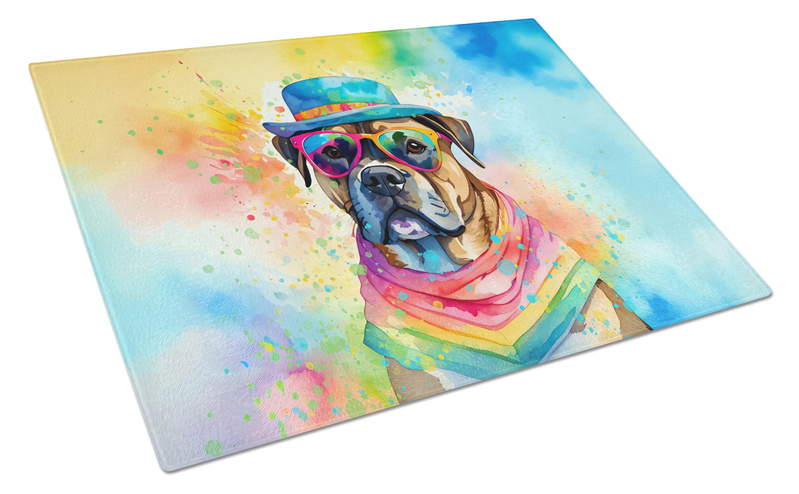 Hippie Dawg Glass Cutting Board - Size: LARGE | Pack Of: 1 | Collection name: Hippie dawg