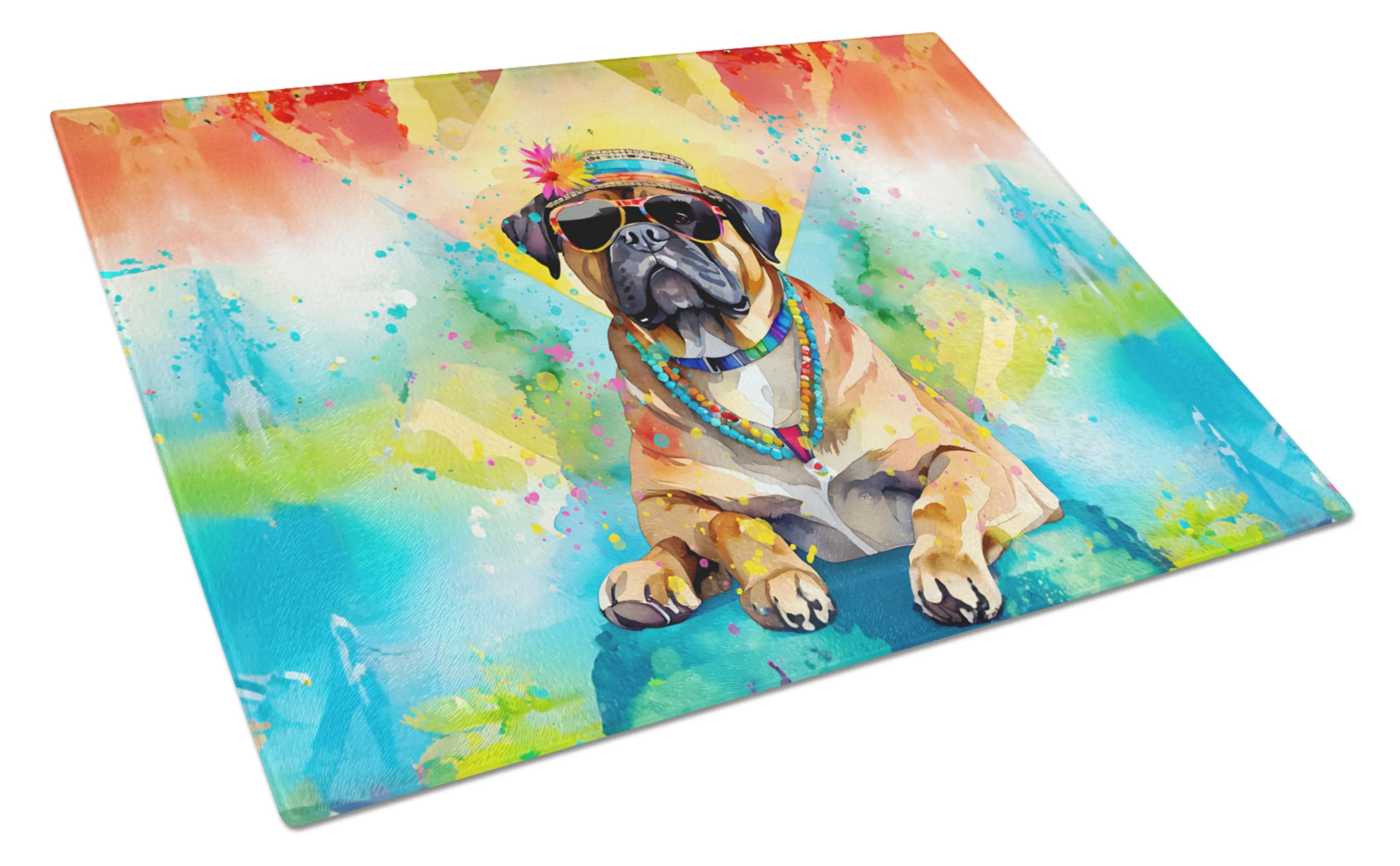 Hippie Dawg Glass Cutting Board - Size: LARGE | Pack Of: 1 | Collection name: Hippie dawg