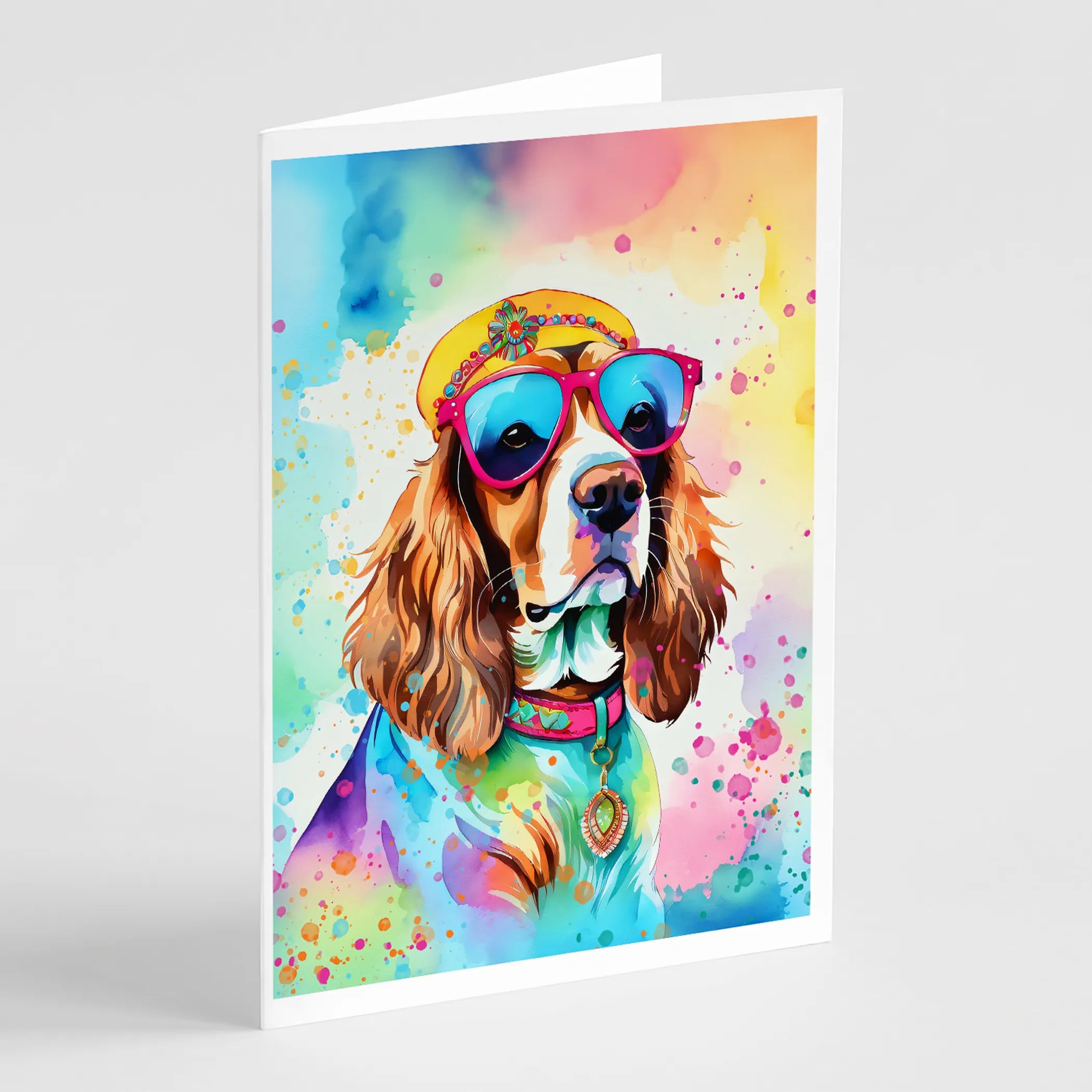 Hippie Dawg Greeting Cards  - Size: 5X7 | Pack Of: 1 | Collection name: Hippie dawg