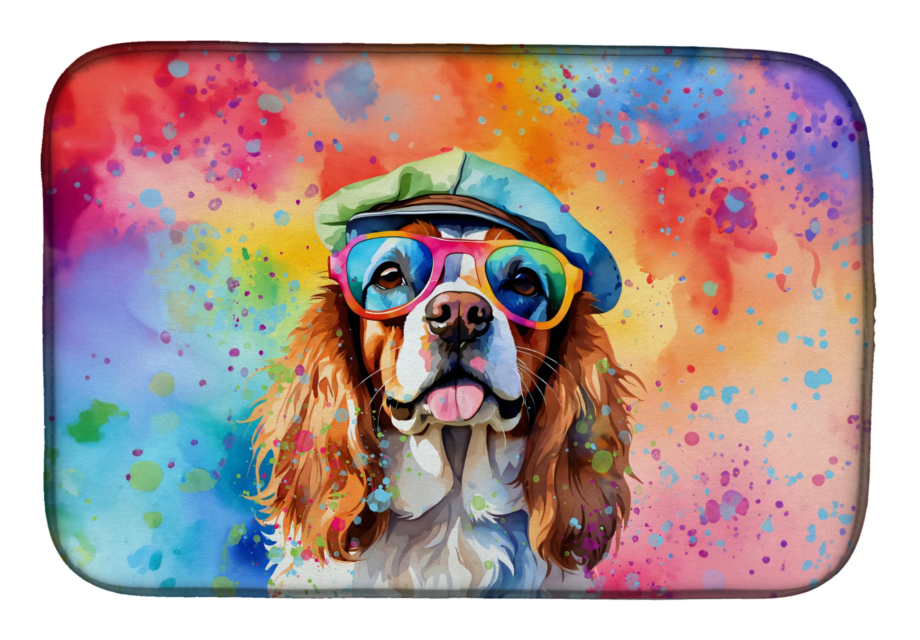 Hippie Dawg Dish Drying Mat - Size: 14  X 21" | Pack Of: 1 | Collection name: Hippie dawg