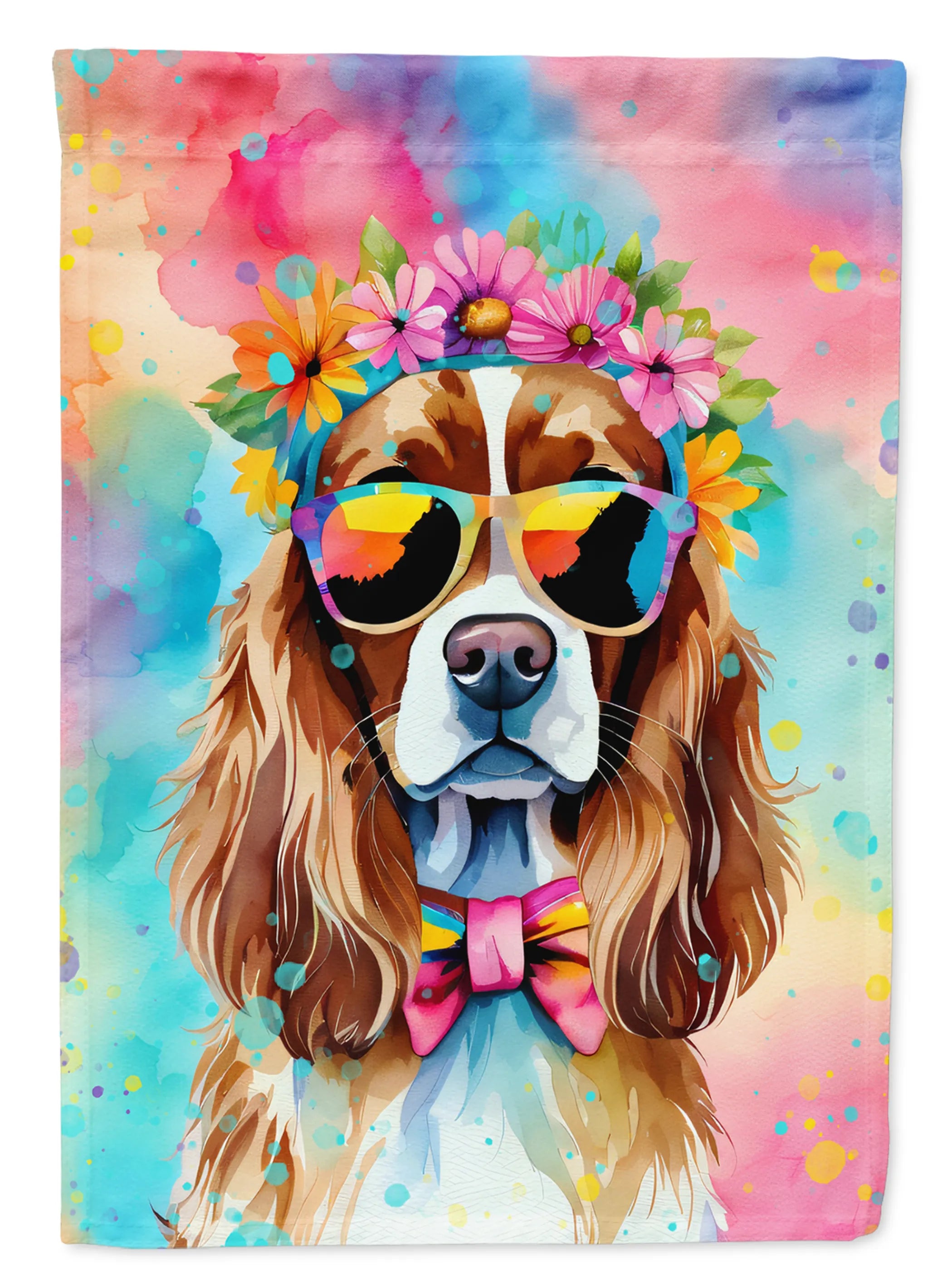 Hippie Dawg Decorative Flag - Size: GARDEN SIZE | Pack Of: 1 | Collection name: Hippie dawg