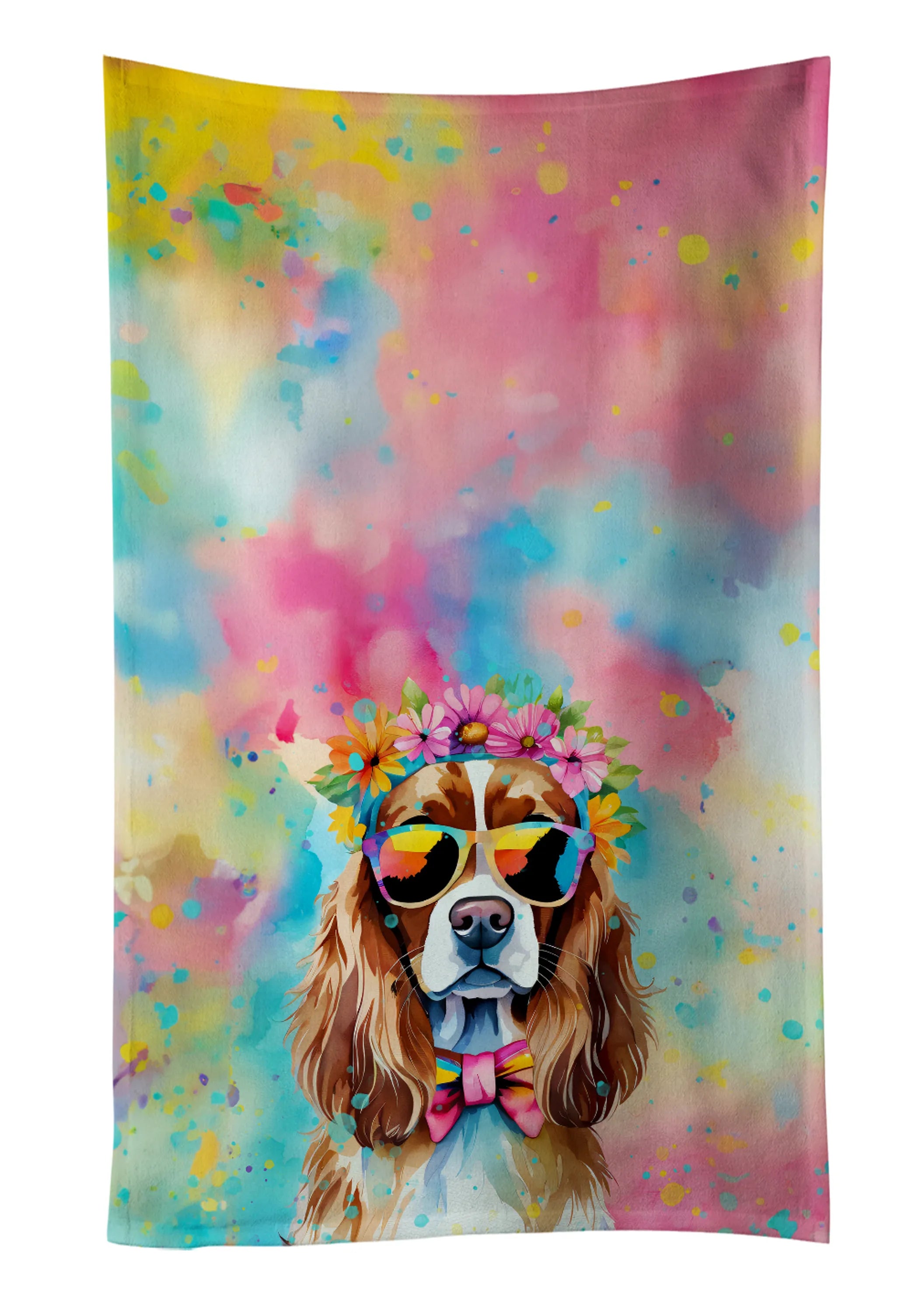 Hippie Dawg Kitchen Towel - Size: 25HX15W | Pack Of: 1 | Collection name: Hippie dawg