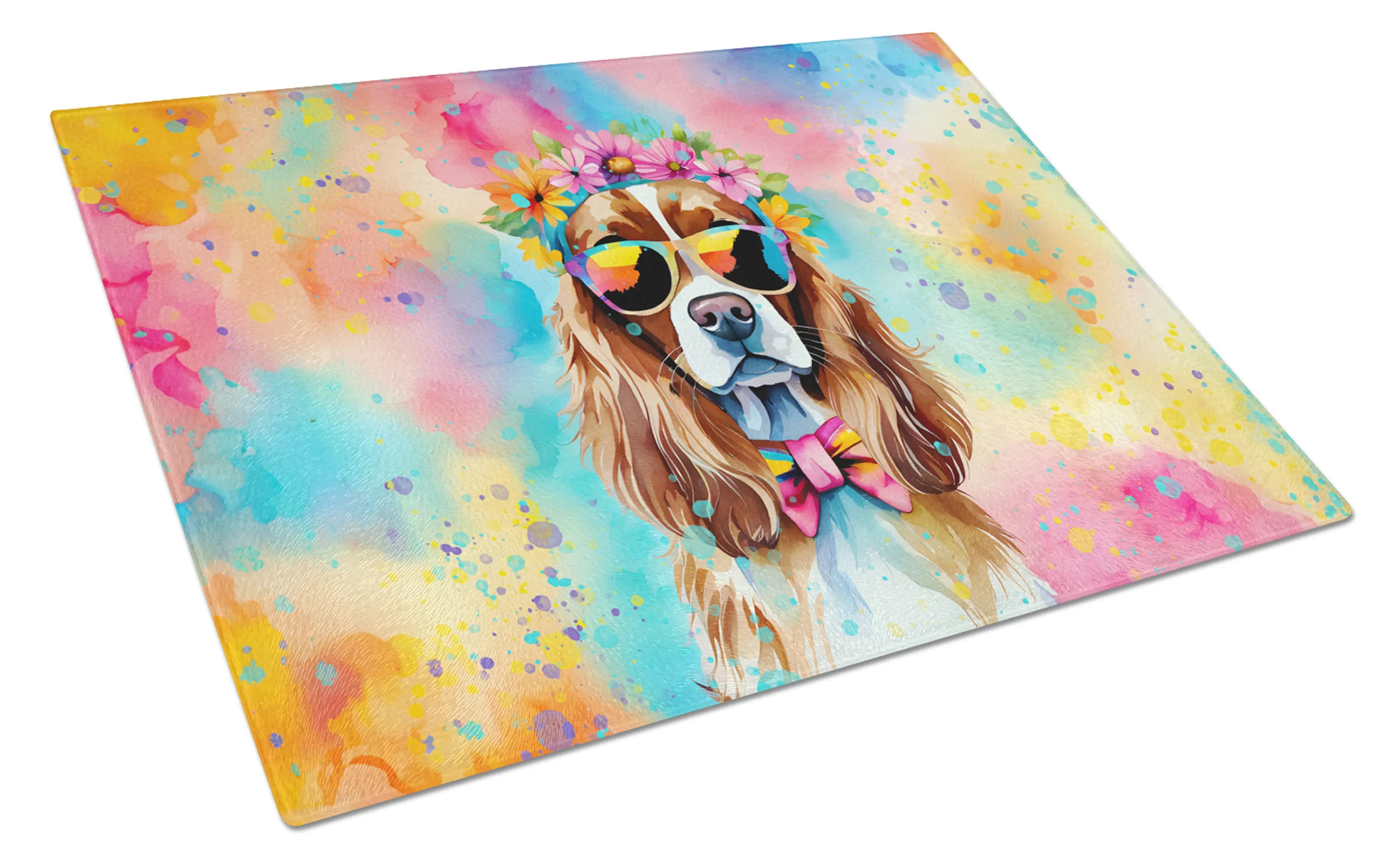 Hippie Dawg Glass Cutting Board - Size: LARGE | Pack Of: 1 | Collection name: Hippie dawg