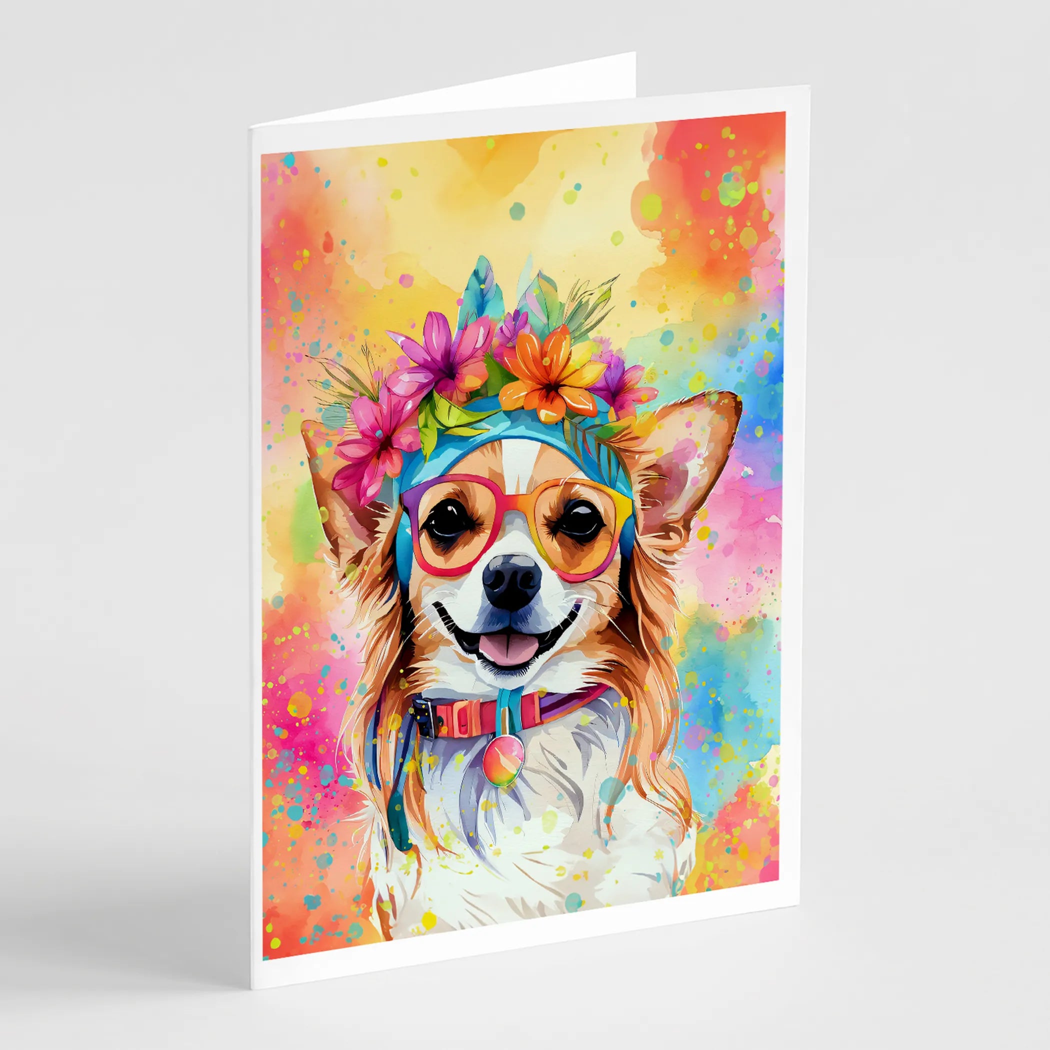 Hippie Dawg Greeting Cards  - Size: 5X7 | Pack Of: 1 | Collection name: Hippie dawg