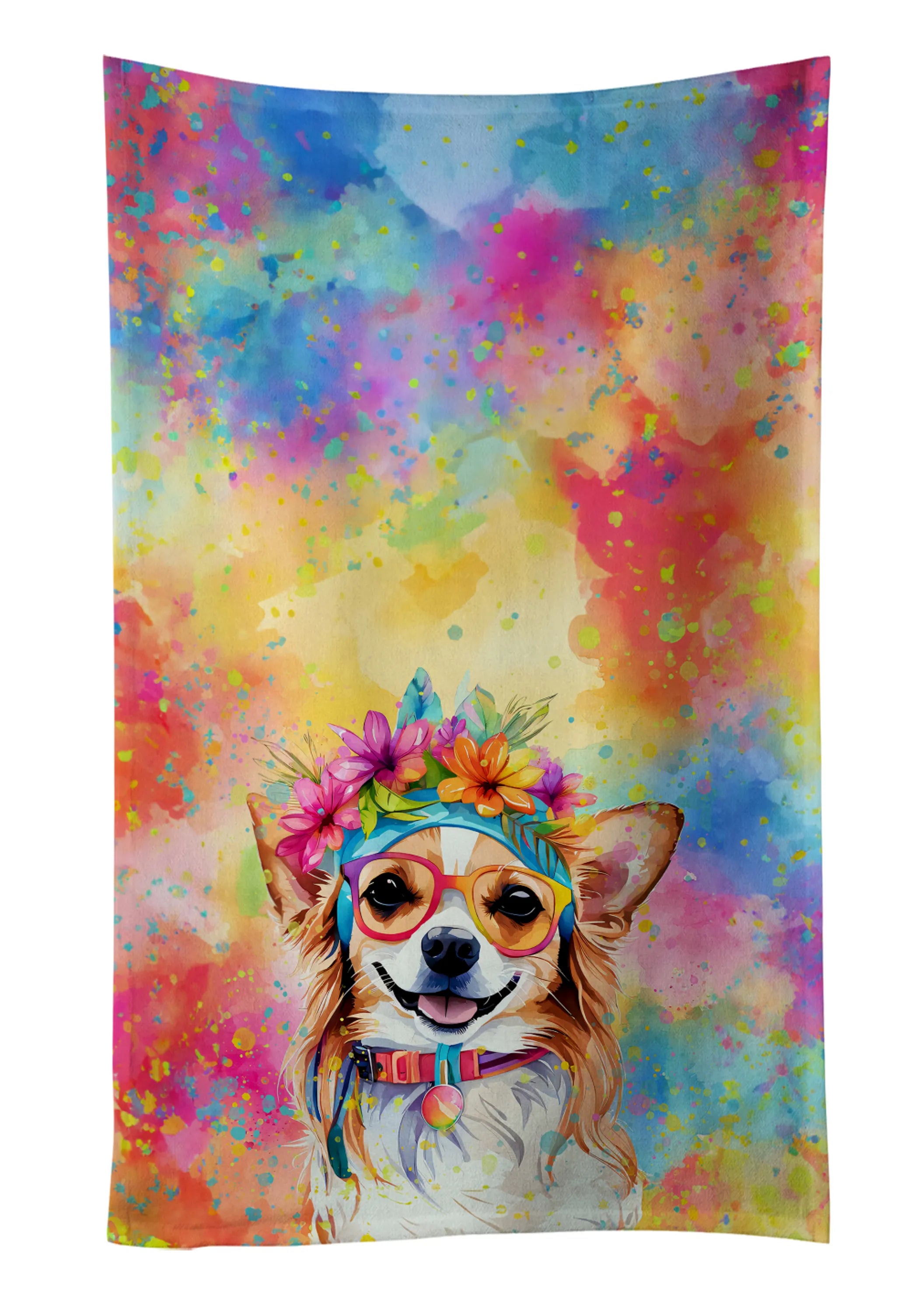Hippie Dawg Kitchen Towel - Size: 25HX15W | Pack Of: 1 | Collection name: Hippie dawg