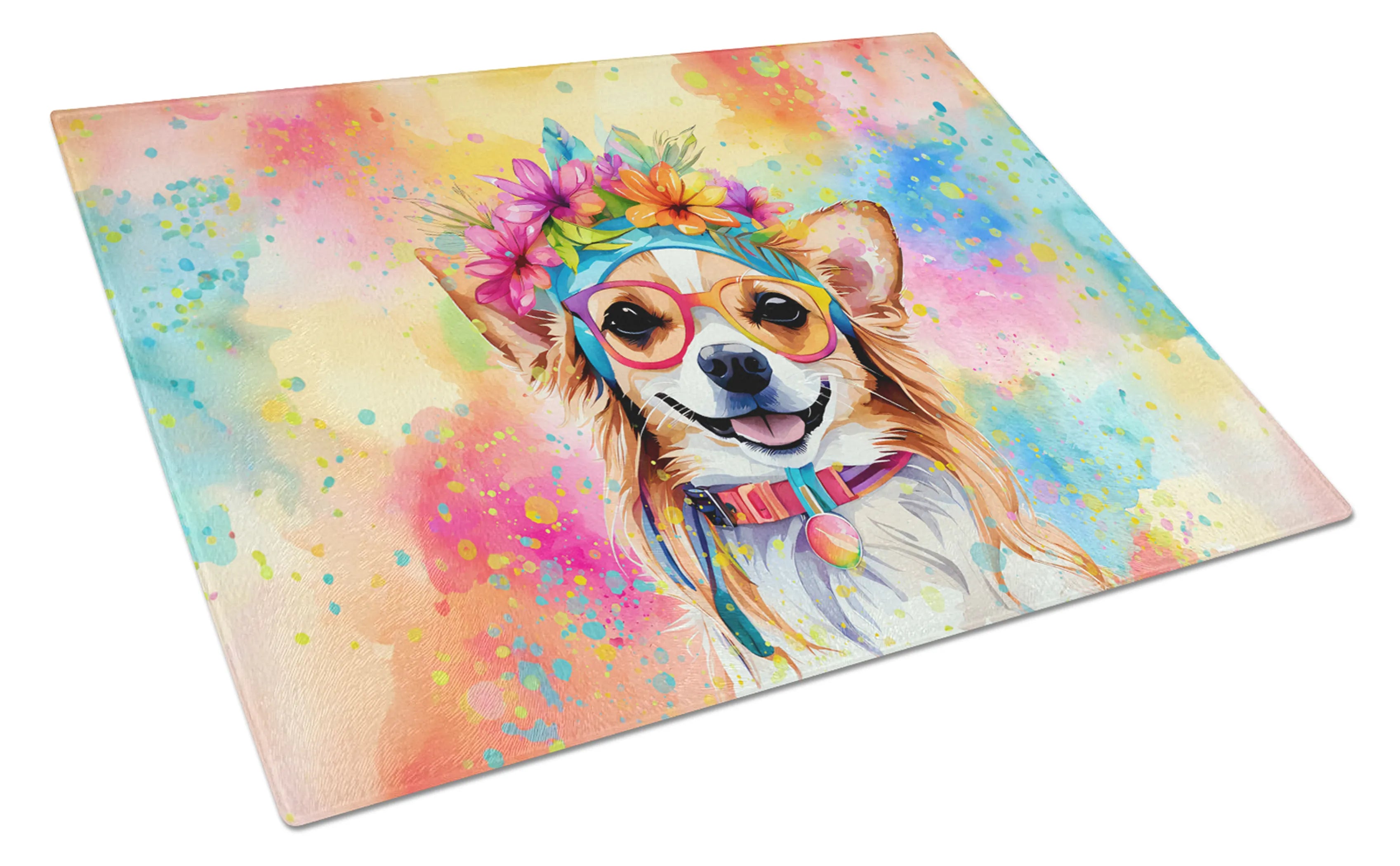 Hippie Dawg Glass Cutting Board - Size: LARGE | Pack Of: 1 | Collection name: Hippie dawg