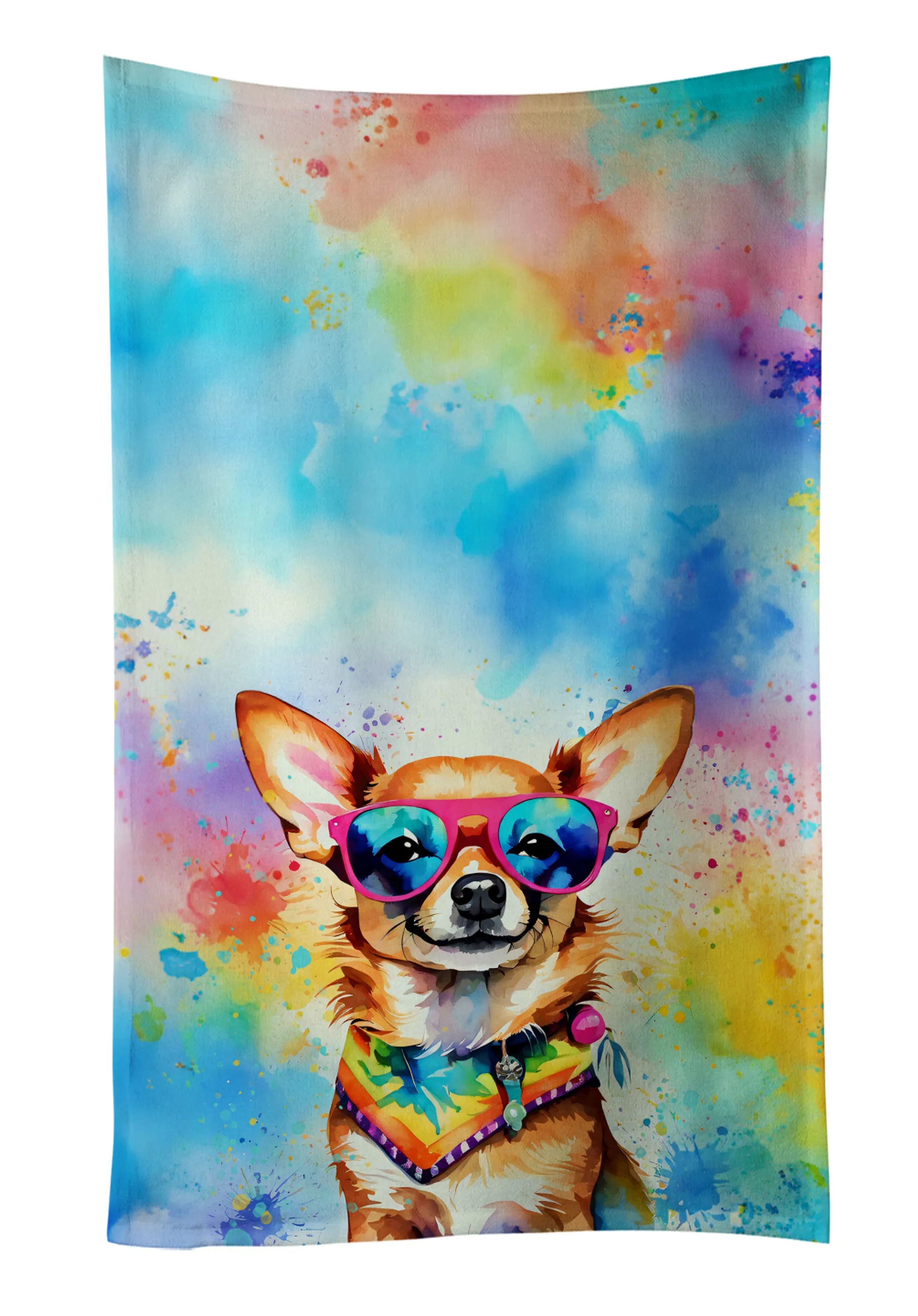 Hippie Dawg Kitchen Towel - Size: 25HX15W | Pack Of: 1 | Collection name: Hippie dawg