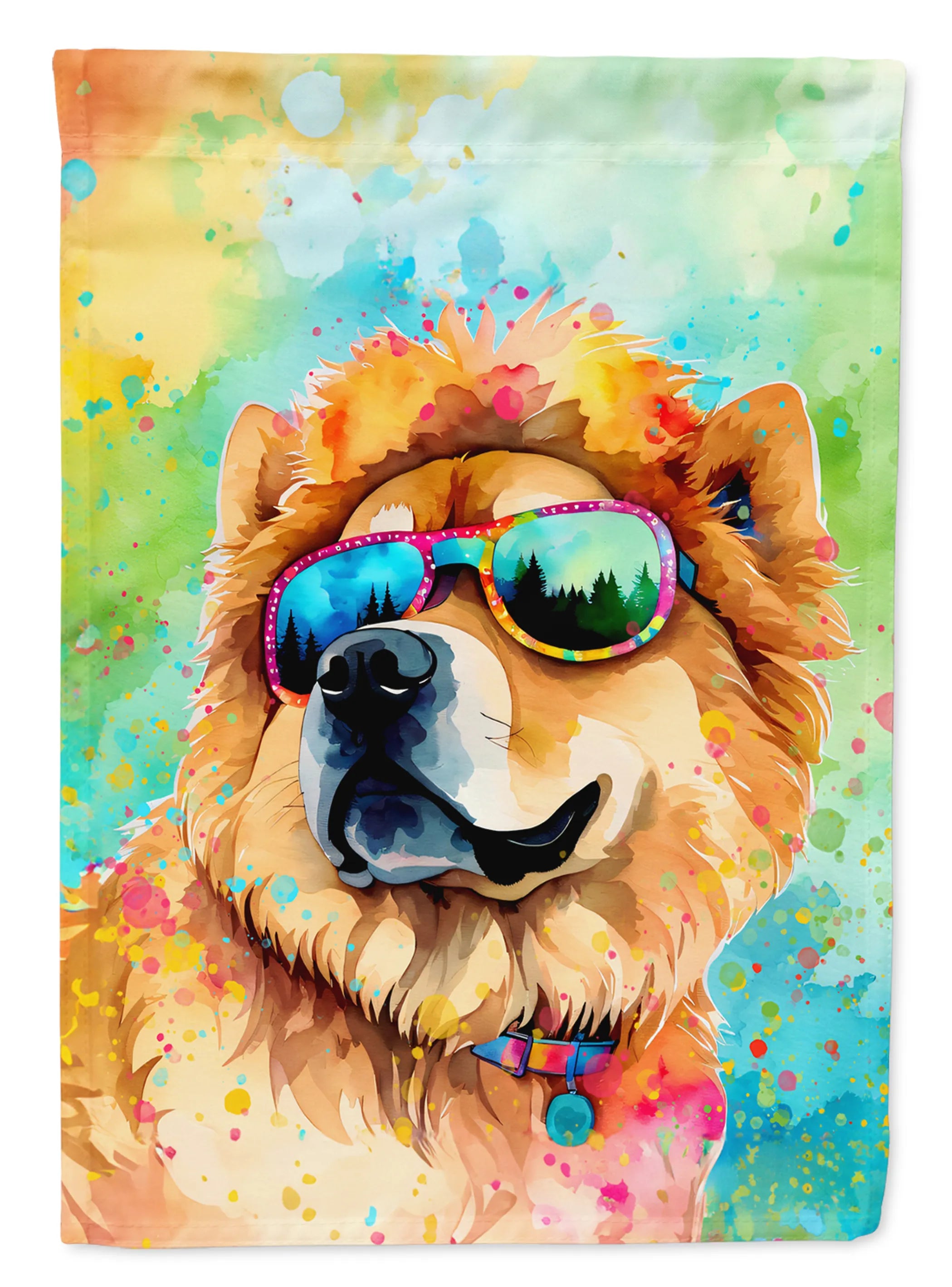 Hippie Dawg Decorative Flag - Size: GARDEN SIZE | Pack Of: 1 | Collection name: Hippie dawg