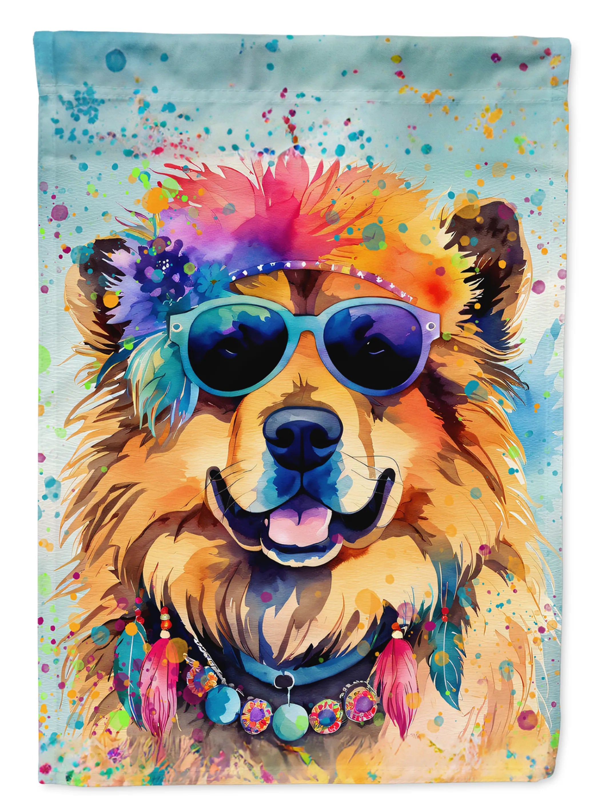 Hippie Dawg Decorative Flag - Size: GARDEN SIZE | Pack Of: 1 | Collection name: Hippie dawg