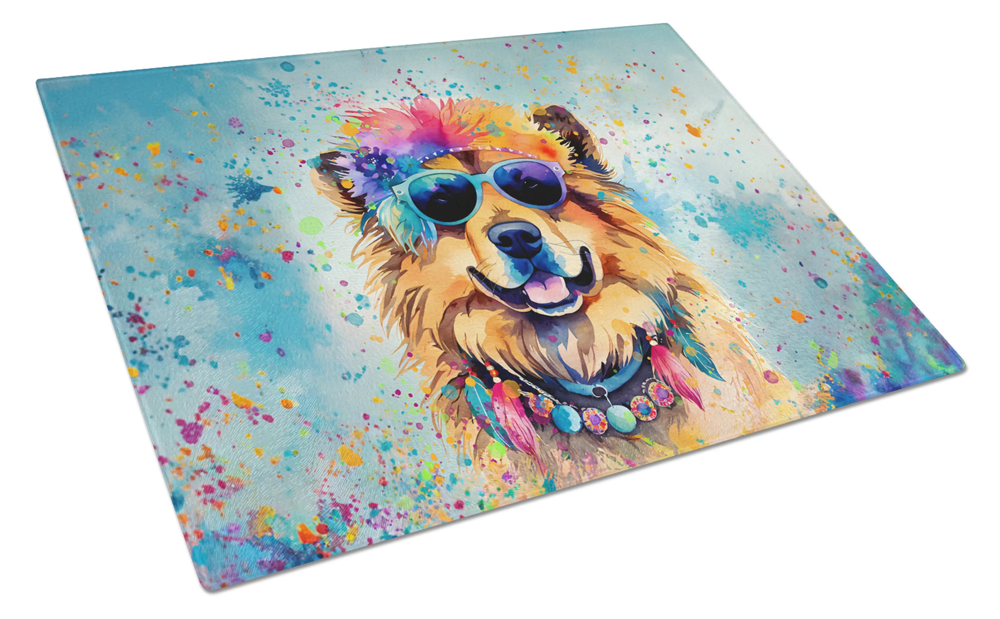 Hippie Dawg Glass Cutting Board - Size: LARGE | Pack Of: 1 | Collection name: Hippie dawg