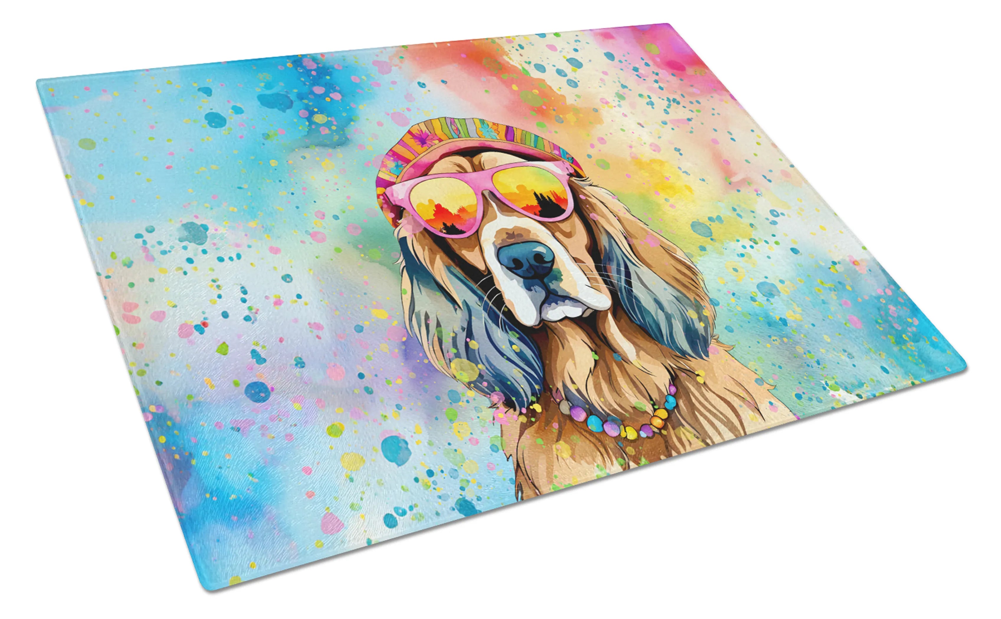 Hippie Dawg Glass Cutting Board - Size: LARGE | Pack Of: 1 | Collection name: Hippie dawg