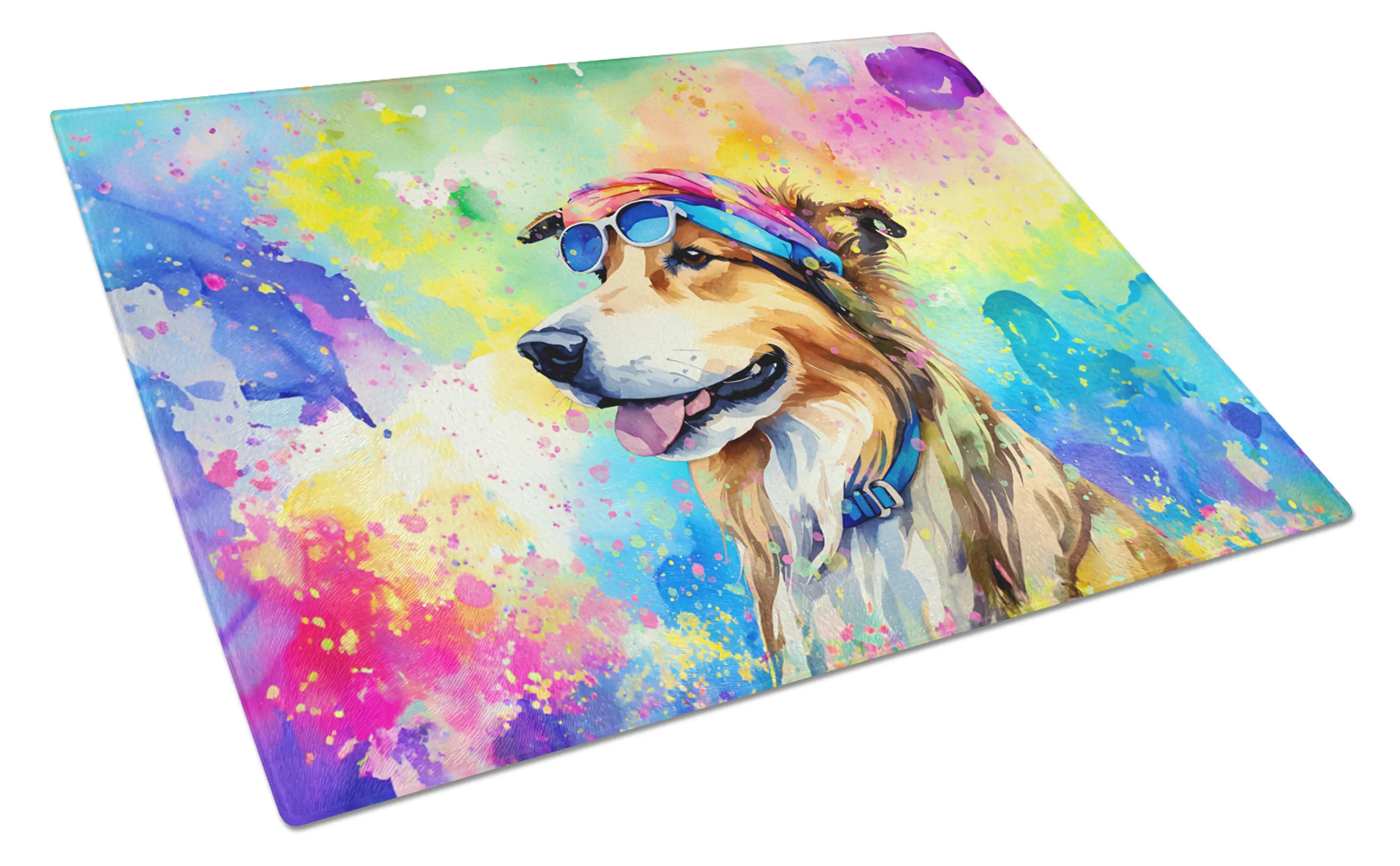 Hippie Dawg Glass Cutting Board - Size: LARGE | Pack Of: 1 | Collection name: Hippie dawg