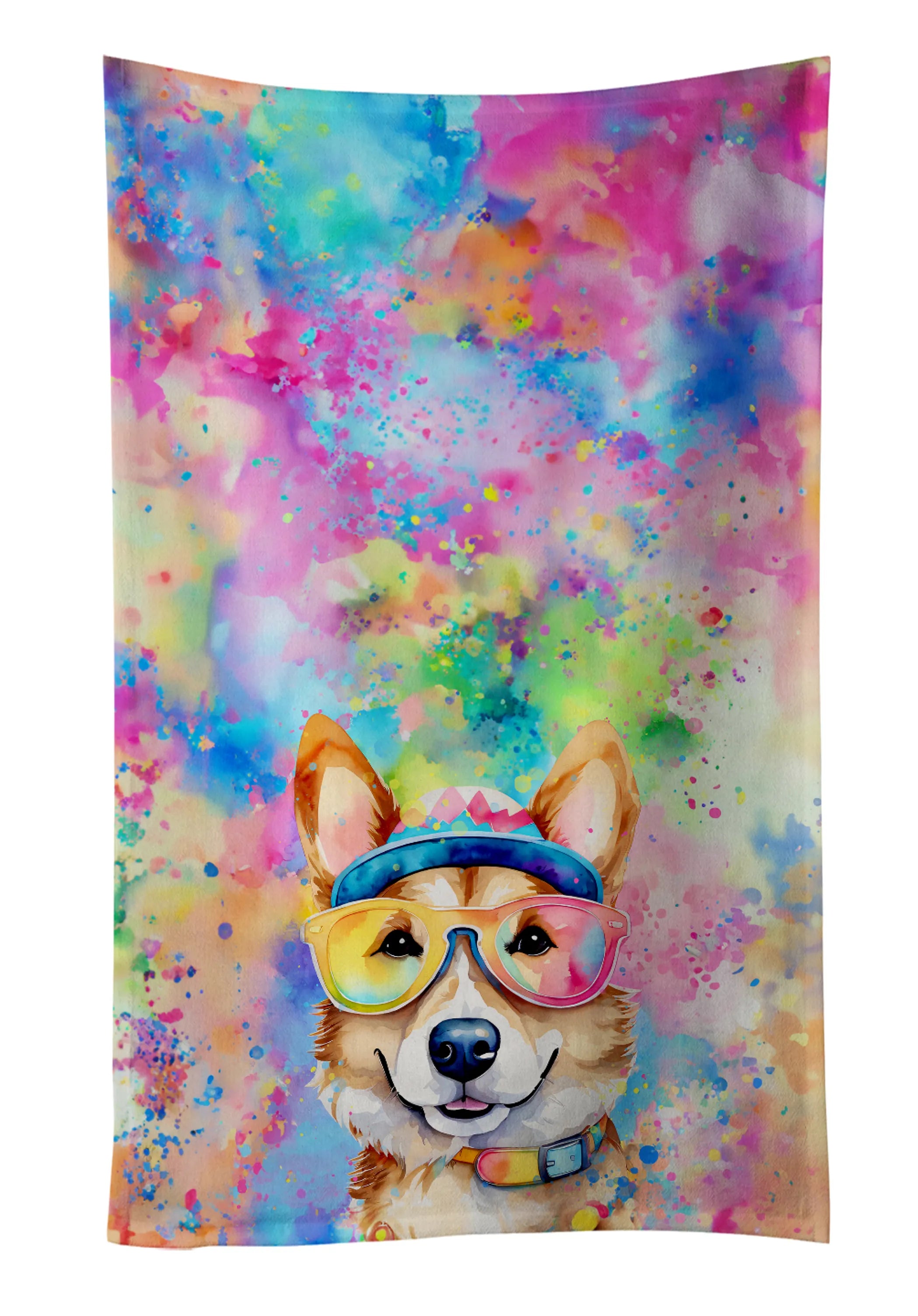 Hippie Dawg Kitchen Towel - Size: 25HX15W | Pack Of: 1 | Collection name: Hippie dawg