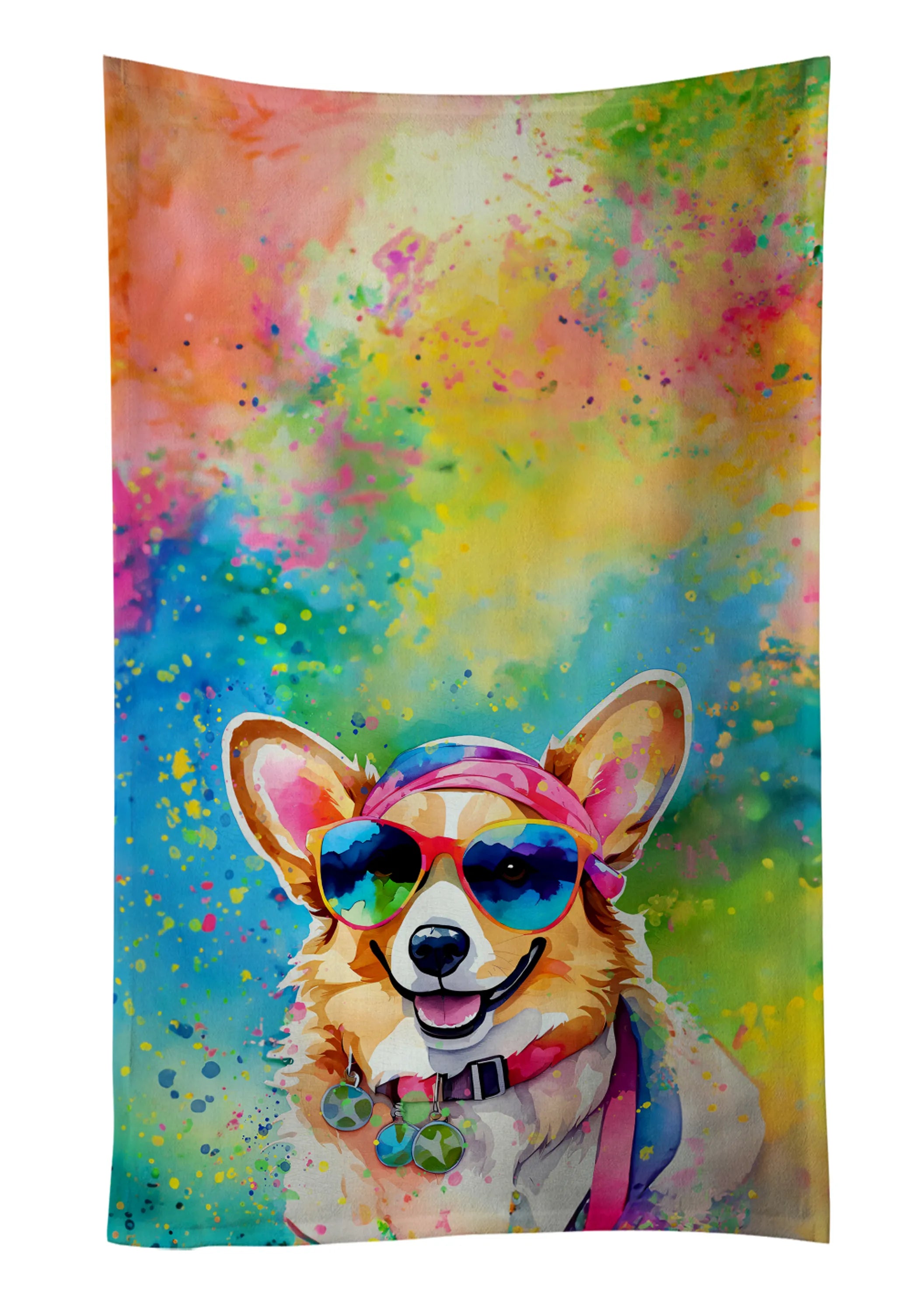 Hippie Dawg Kitchen Towel - Size: 25HX15W | Pack Of: 1 | Collection name: Hippie dawg
