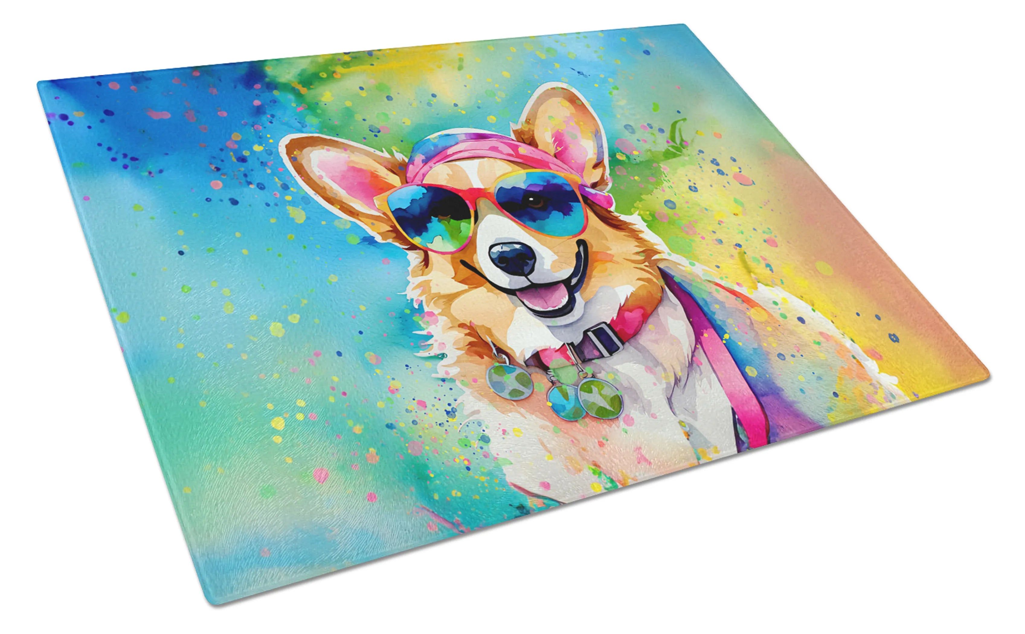 Hippie Dawg Glass Cutting Board - Size: LARGE | Pack Of: 1 | Collection name: Hippie dawg
