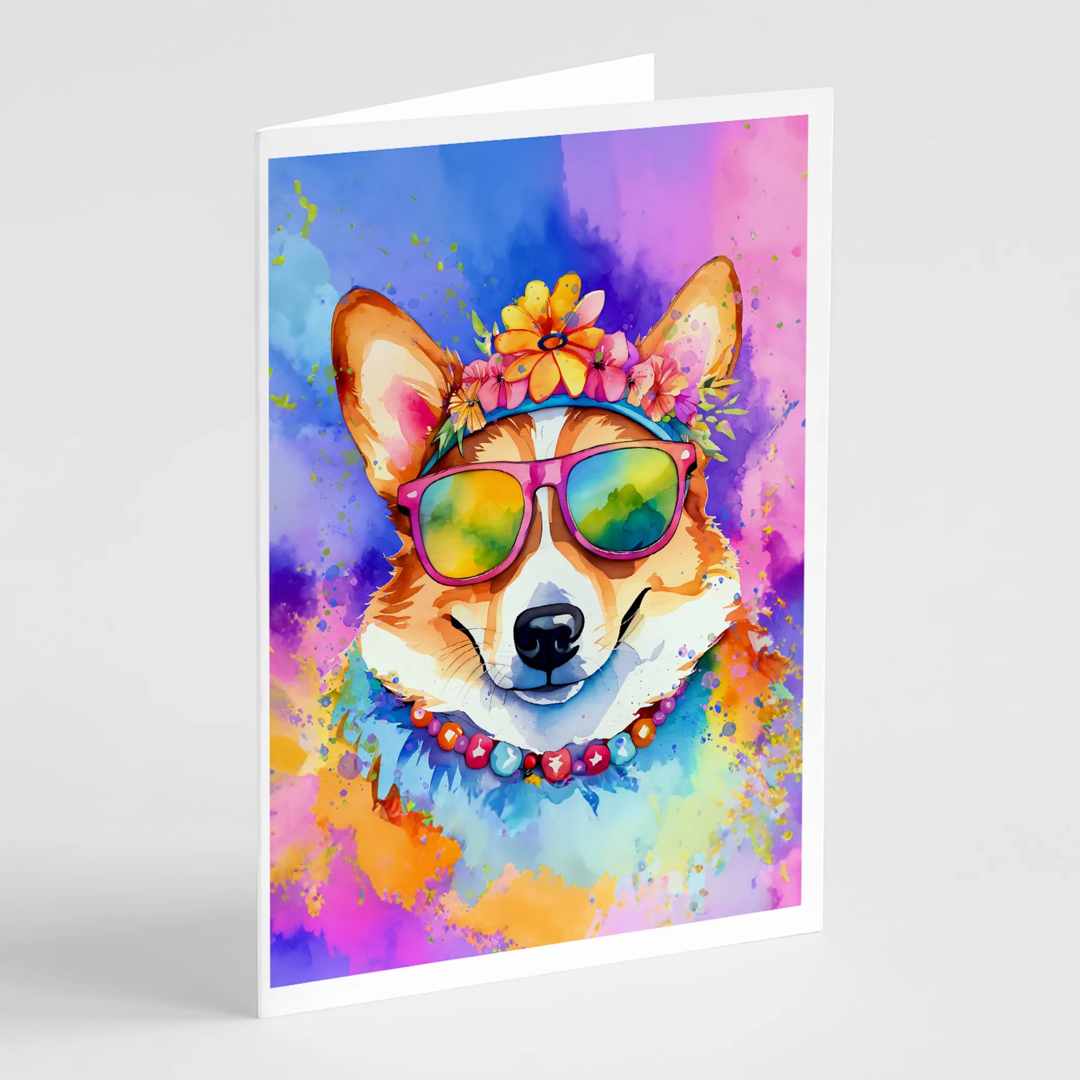 Hippie Dawg Greeting Cards  - Size: 5X7 | Pack Of: 1 | Collection name: Hippie dawg