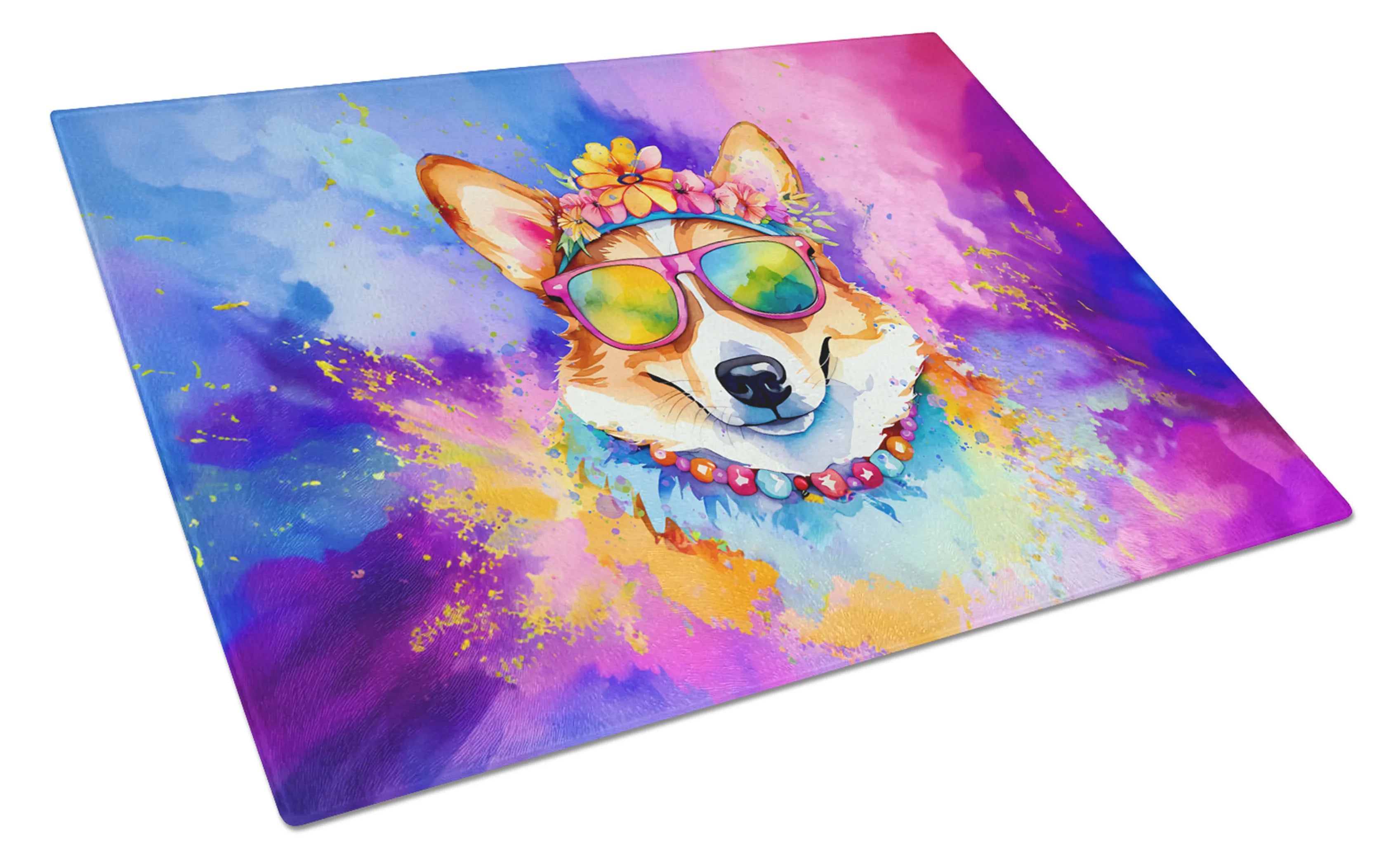 Hippie Dawg Glass Cutting Board - Size: LARGE | Pack Of: 1 | Collection name: Hippie dawg
