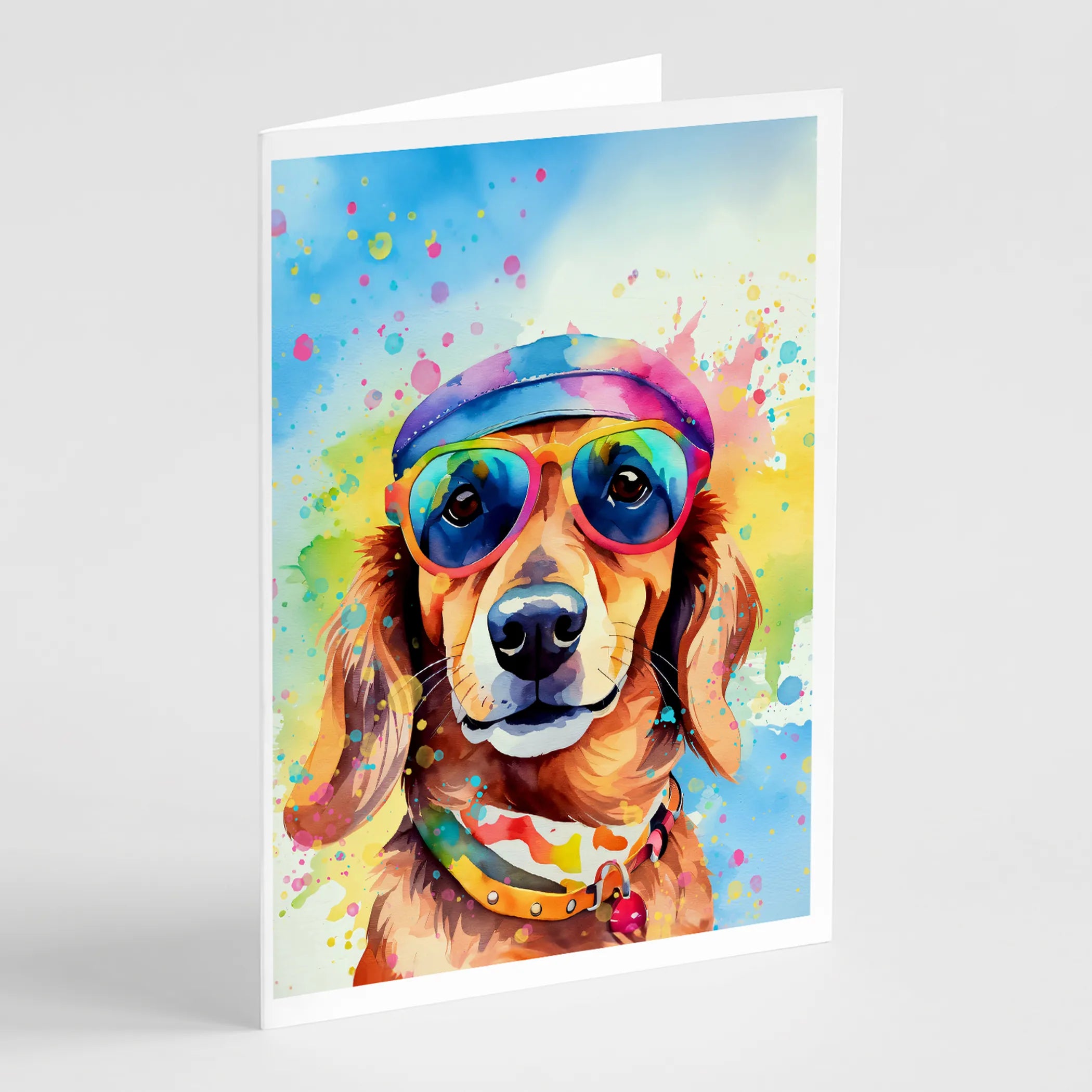 Hippie Dawg Greeting Cards  - Size: 5X7 | Pack Of: 1 | Collection name: Hippie dawg