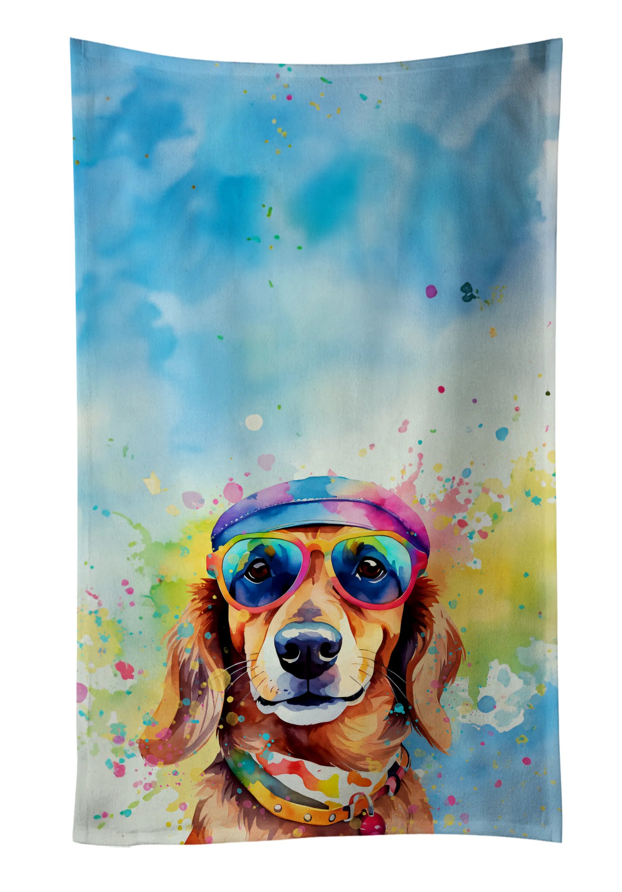 Hippie Dawg Kitchen Towel - Size: 25HX15W | Pack Of: 1 | Collection name: Hippie dawg