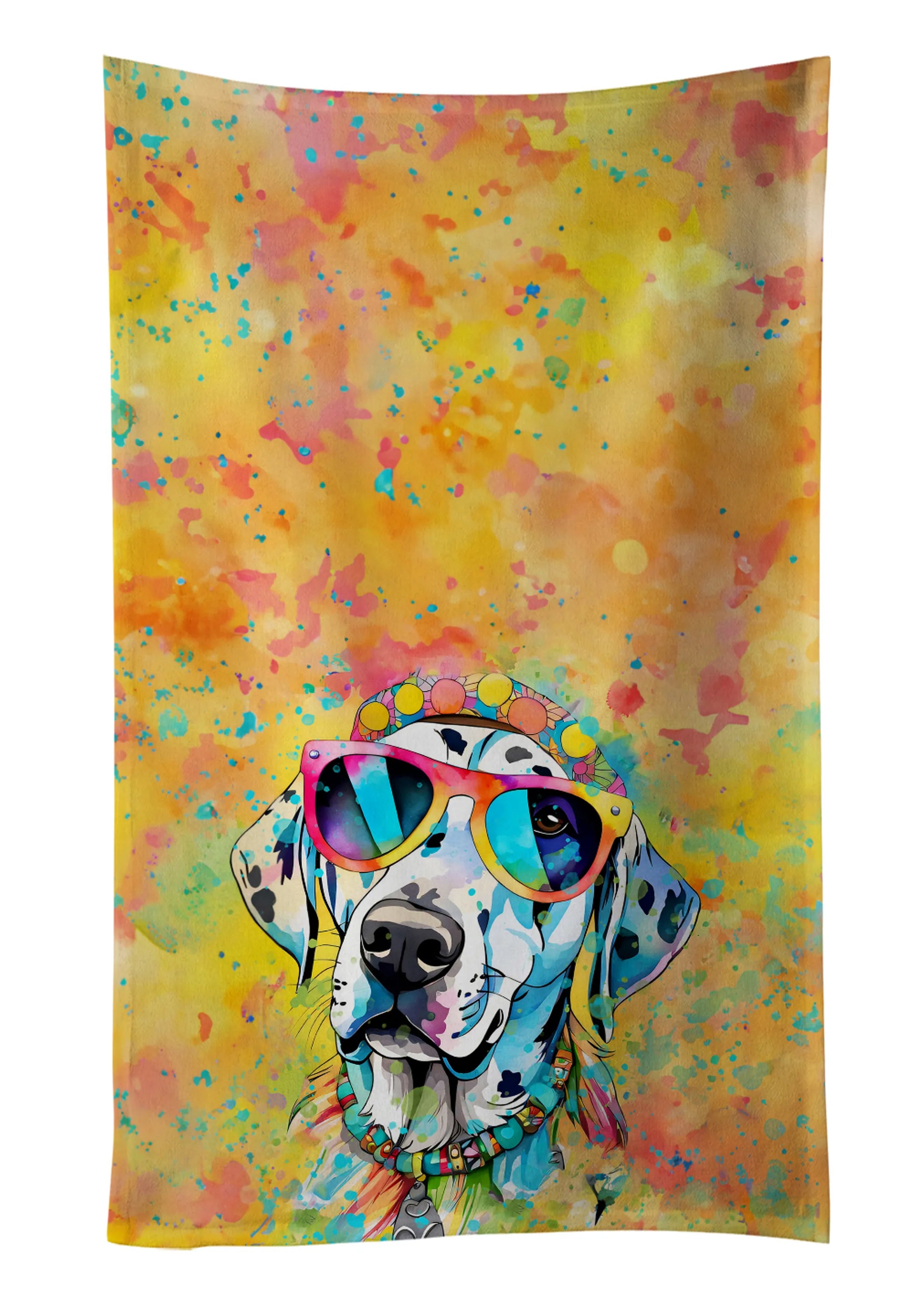 Hippie Dawg Kitchen Towel - Size: 25HX15W | Pack Of: 1 | Collection name: Hippie dawg