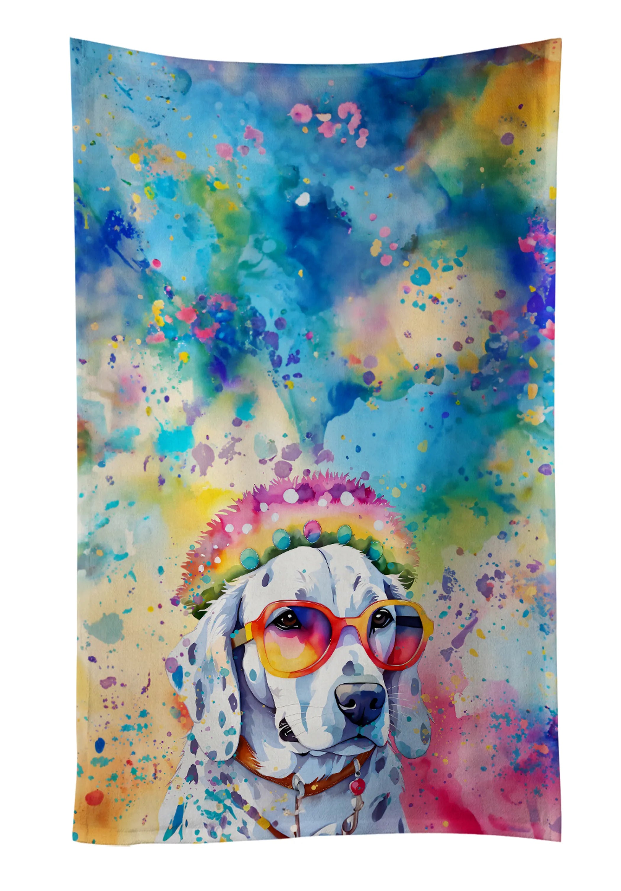 Hippie Dawg Kitchen Towel - Size: 25HX15W | Pack Of: 1 | Collection name: Hippie dawg