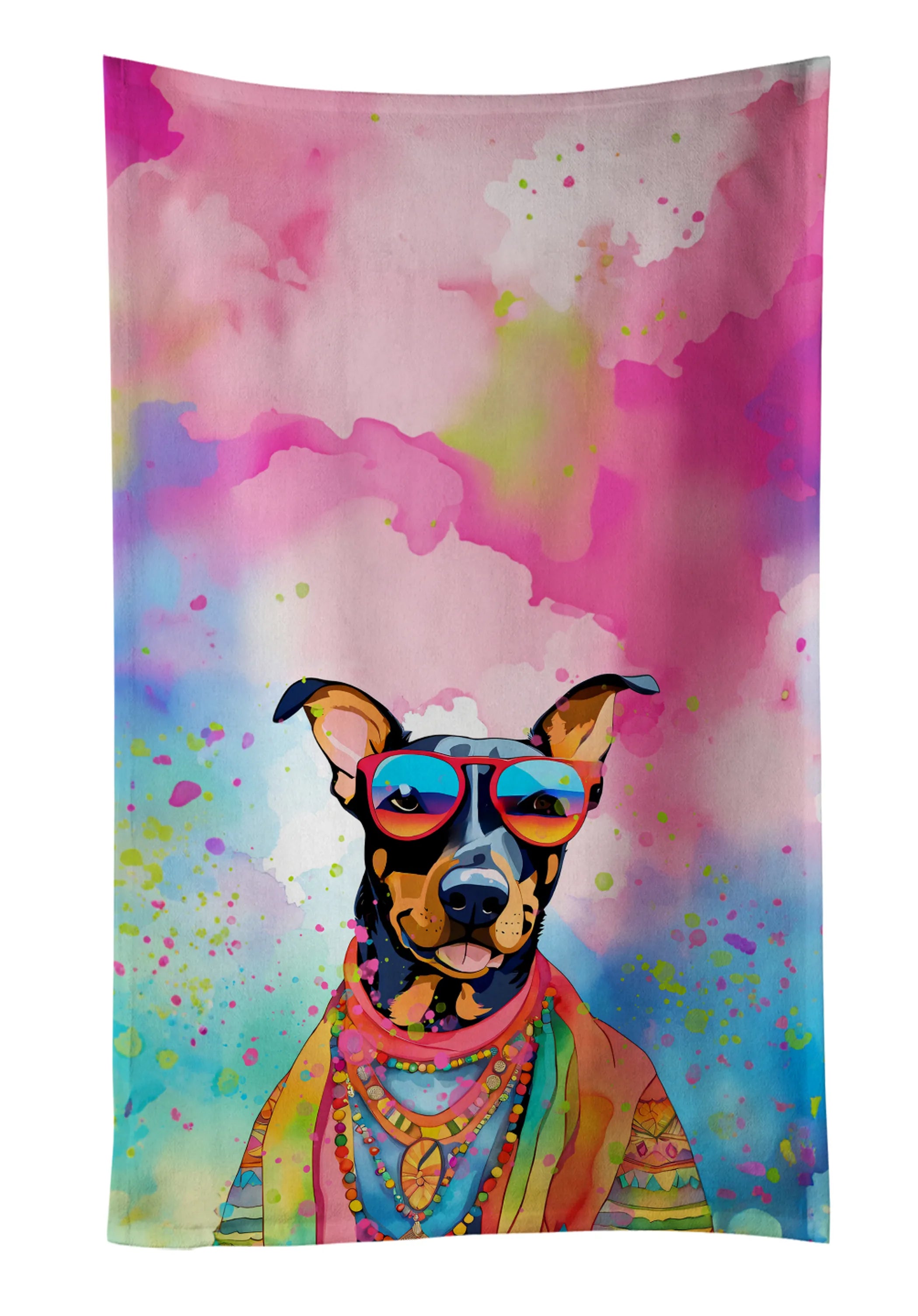 Hippie Dawg Kitchen Towel - Size: 25HX15W | Pack Of: 1 | Collection name: Hippie dawg