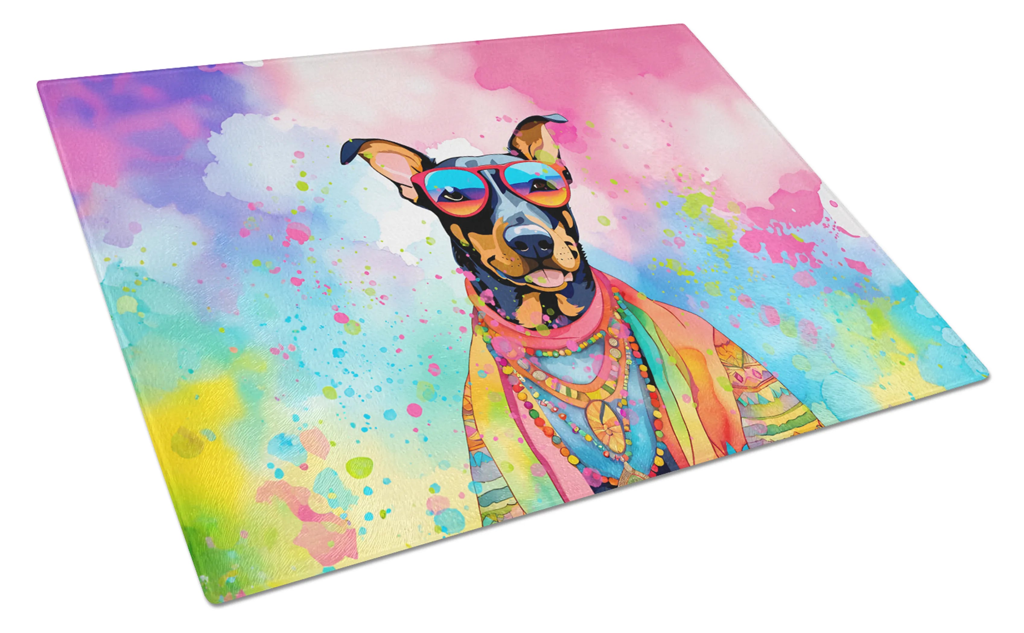 Hippie Dawg Glass Cutting Board - Size: LARGE | Pack Of: 1 | Collection name: Hippie dawg