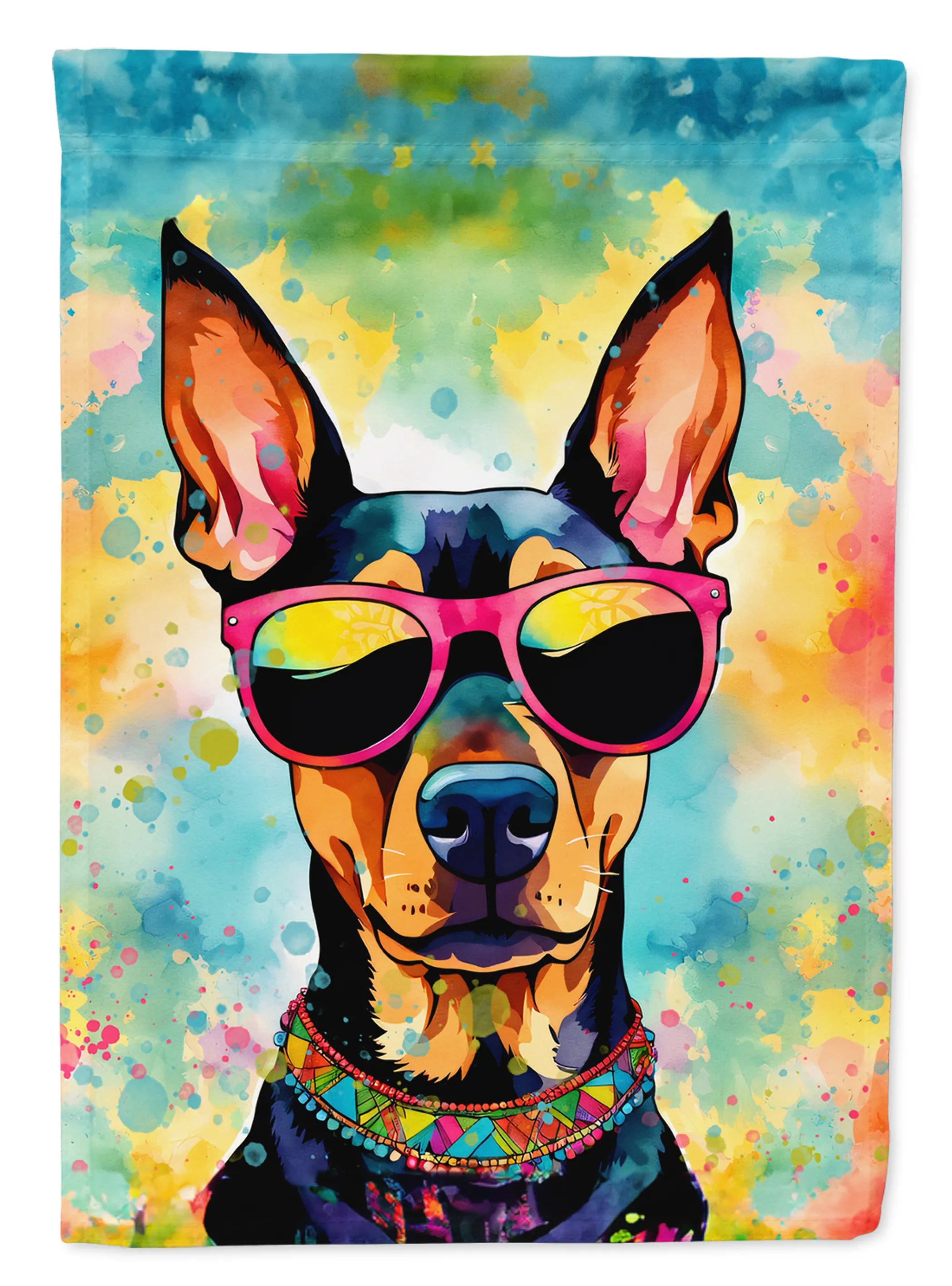 Hippie Dawg Decorative Flag - Size: GARDEN SIZE | Pack Of: 1 | Collection name: Hippie dawg