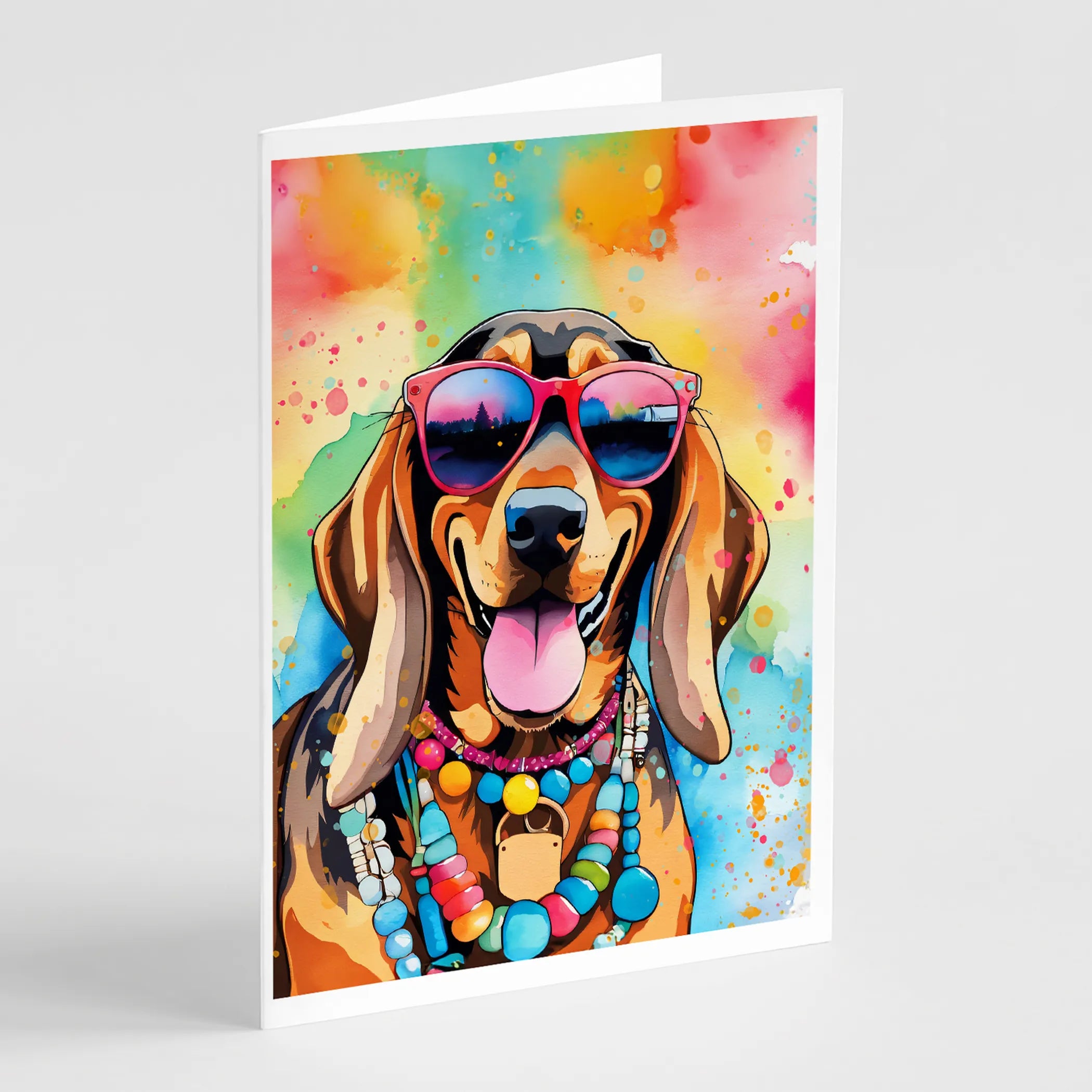 Hippie Dawg Greeting Cards  - Size: 5X7 | Pack Of: 1 | Collection name: Hippie dawg