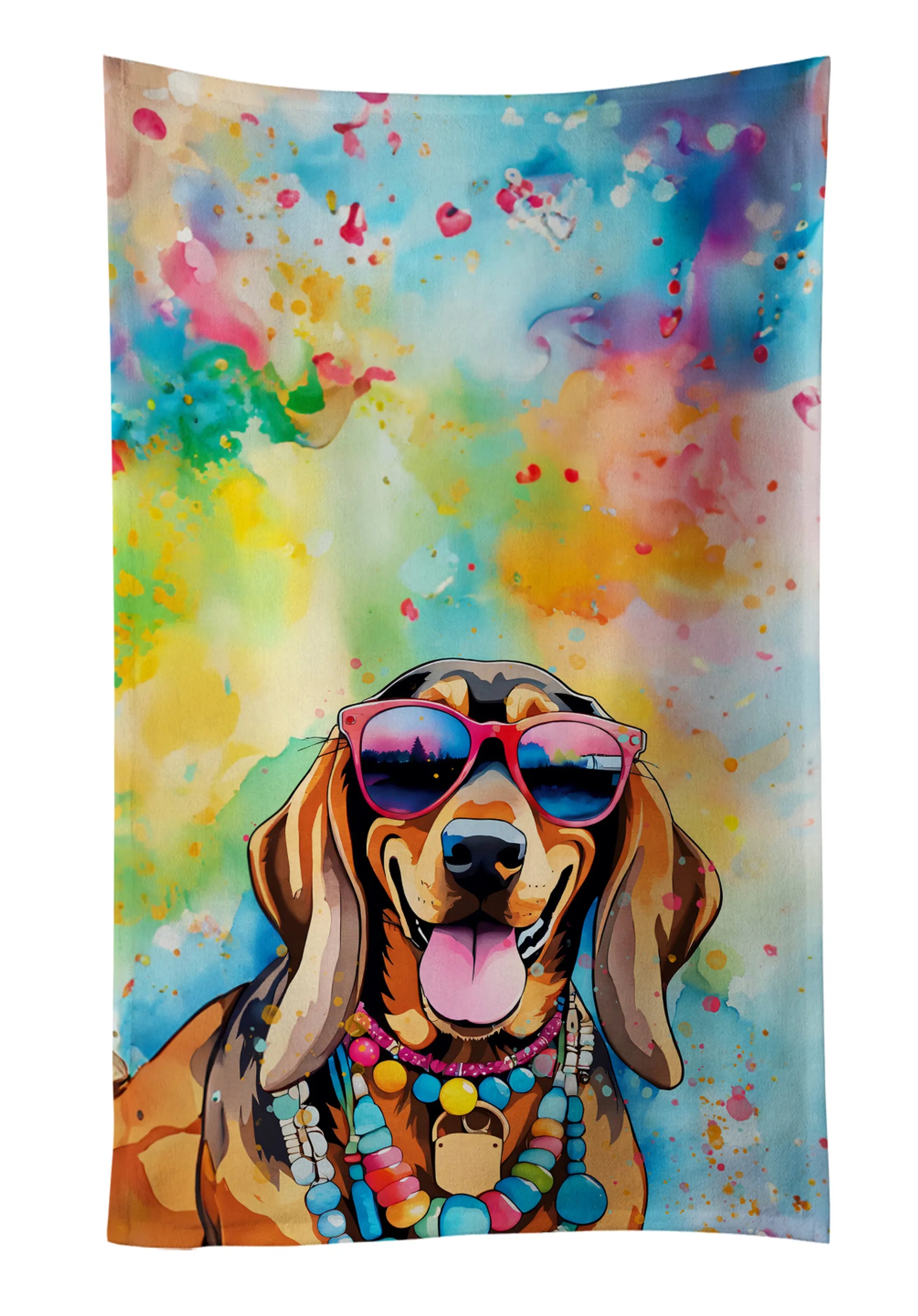 Hippie Dawg Kitchen Towel - Size: 25HX15W | Pack Of: 1 | Collection name: Hippie dawg
