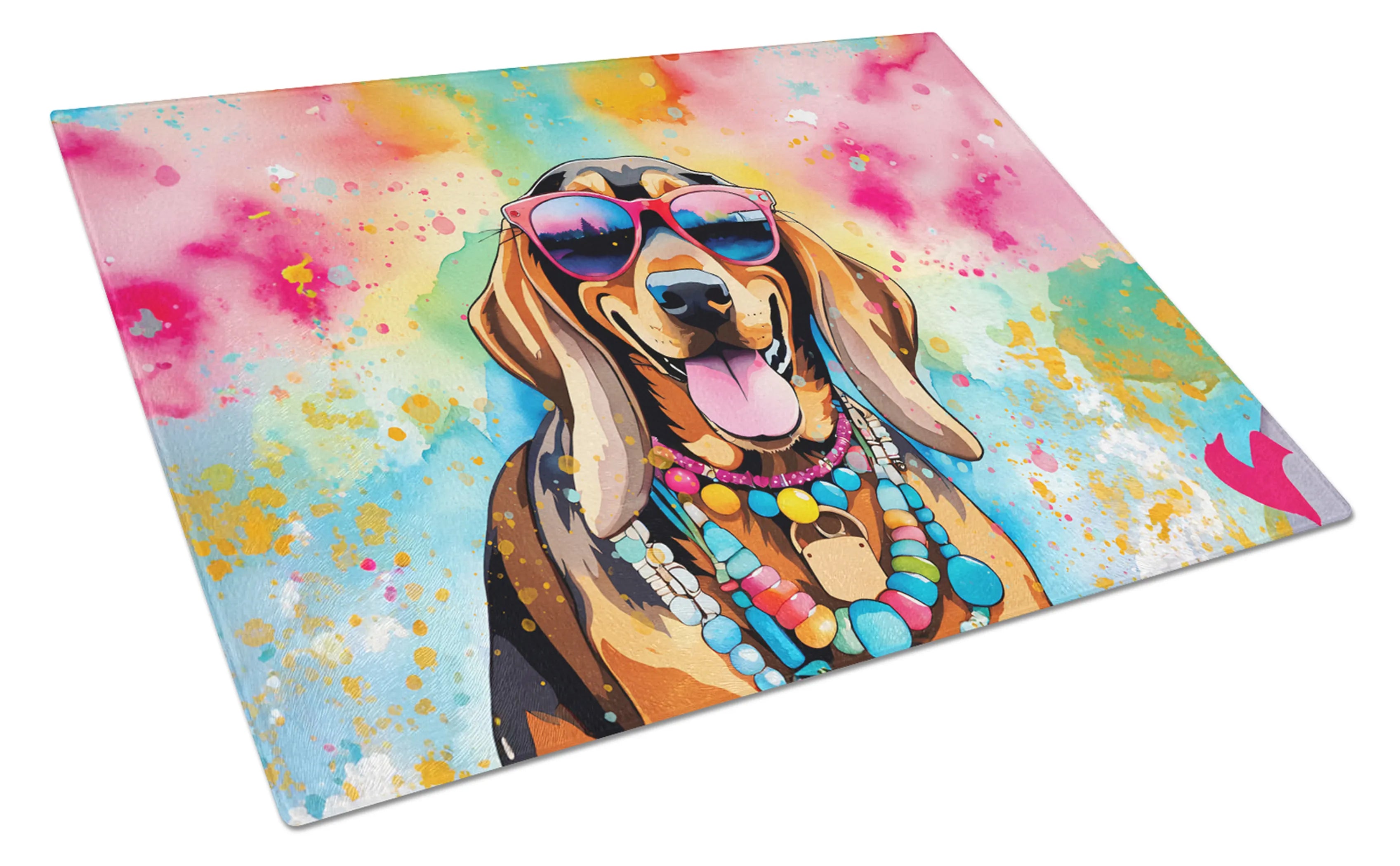 Hippie Dawg Glass Cutting Board - Size: LARGE | Pack Of: 1 | Collection name: Hippie dawg