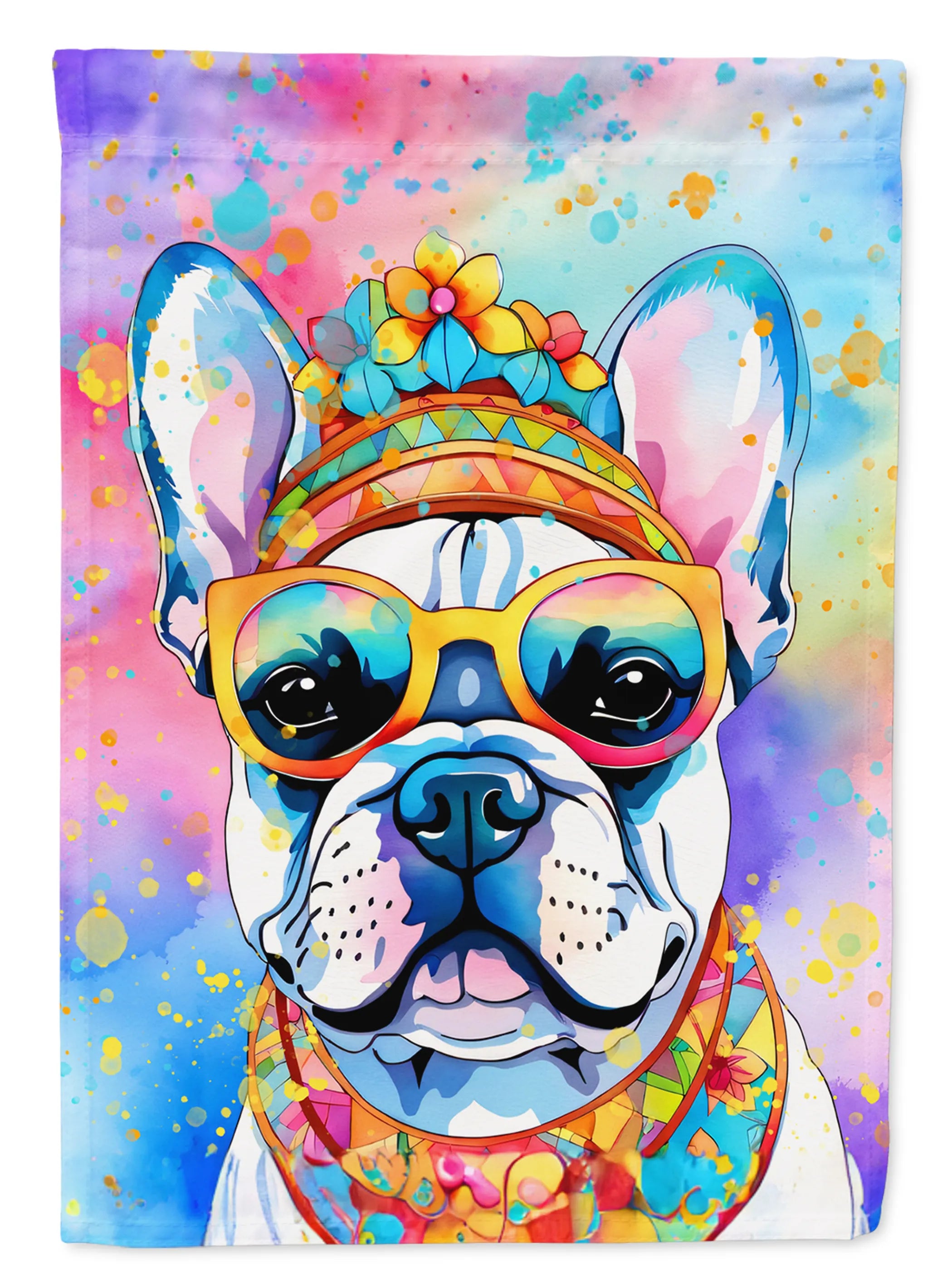 Hippie Dawg Decorative Flag - Size: GARDEN SIZE | Pack Of: 1 | Collection name: Hippie dawg