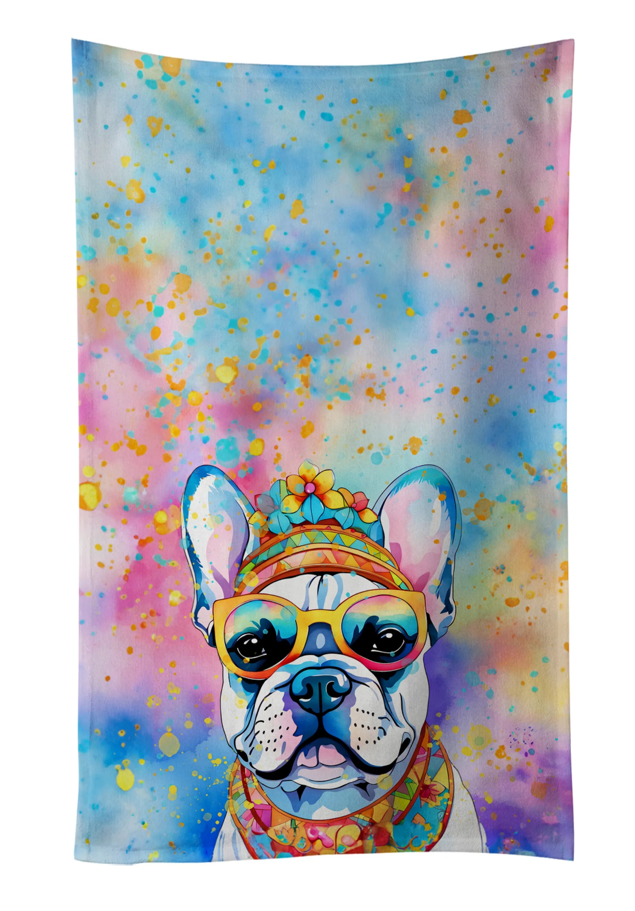 Hippie Dawg Kitchen Towel - Size: 25HX15W | Pack Of: 1 | Collection name: Hippie dawg