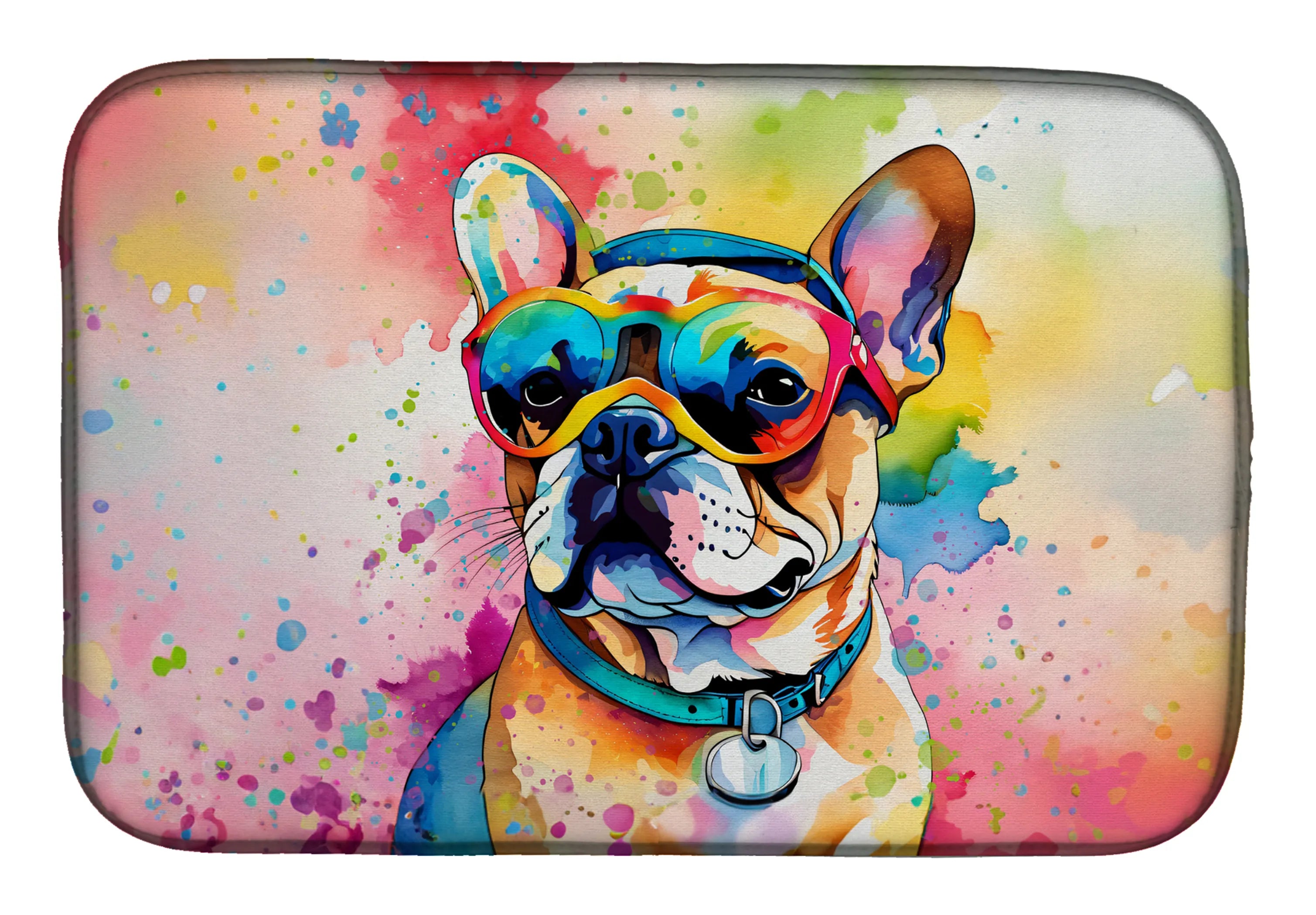 Hippie Dawg Dish Drying Mat - Size: 14  X 21" | Pack Of: 1 | Collection name: Hippie dawg