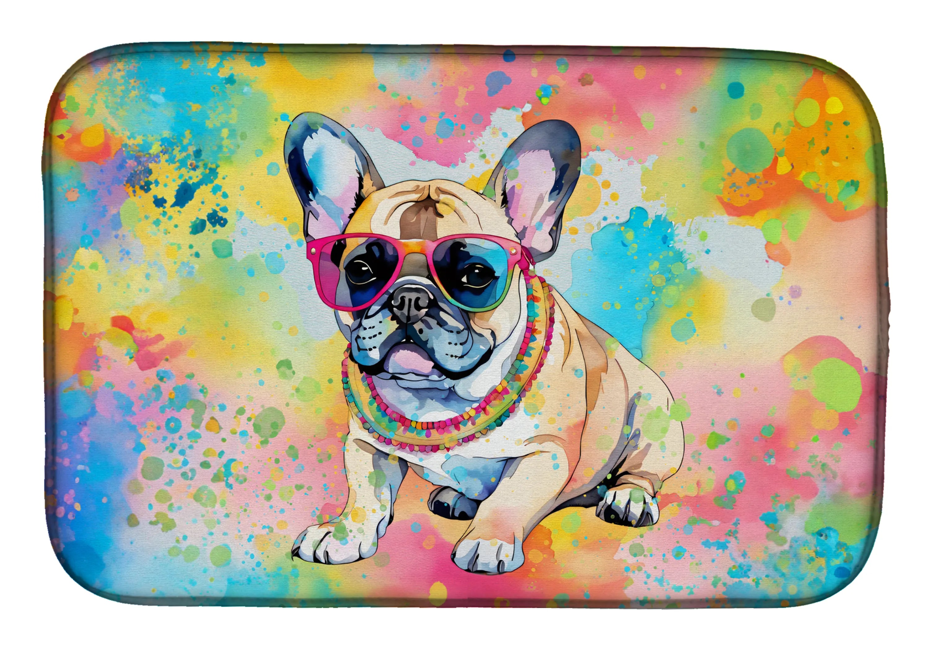 Hippie Dawg Dish Drying Mat - Size: 14  X 21" | Pack Of: 1 | Collection name: Hippie dawg