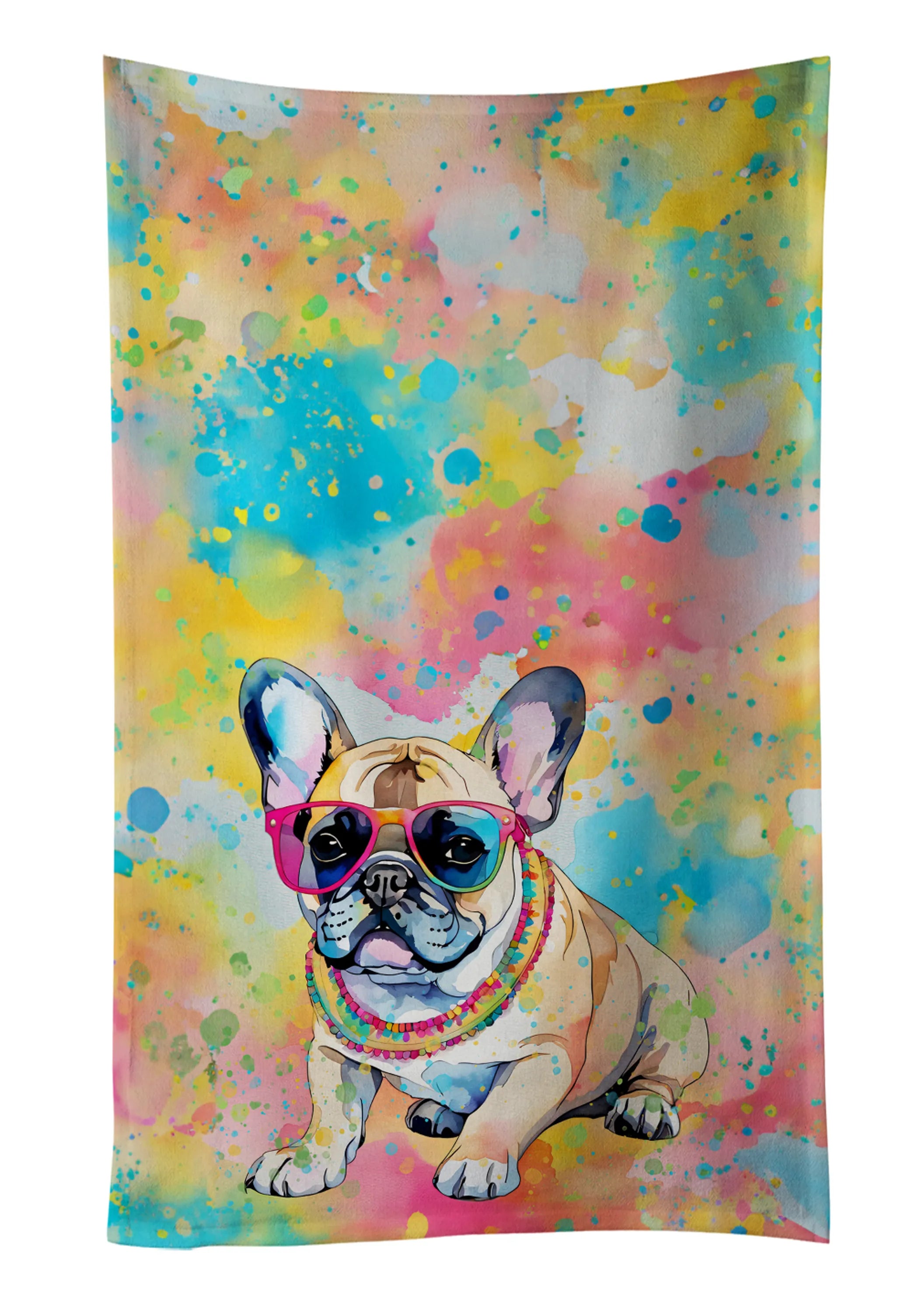 Hippie Dawg Kitchen Towel - Size: 25HX15W | Pack Of: 1 | Collection name: Hippie dawg