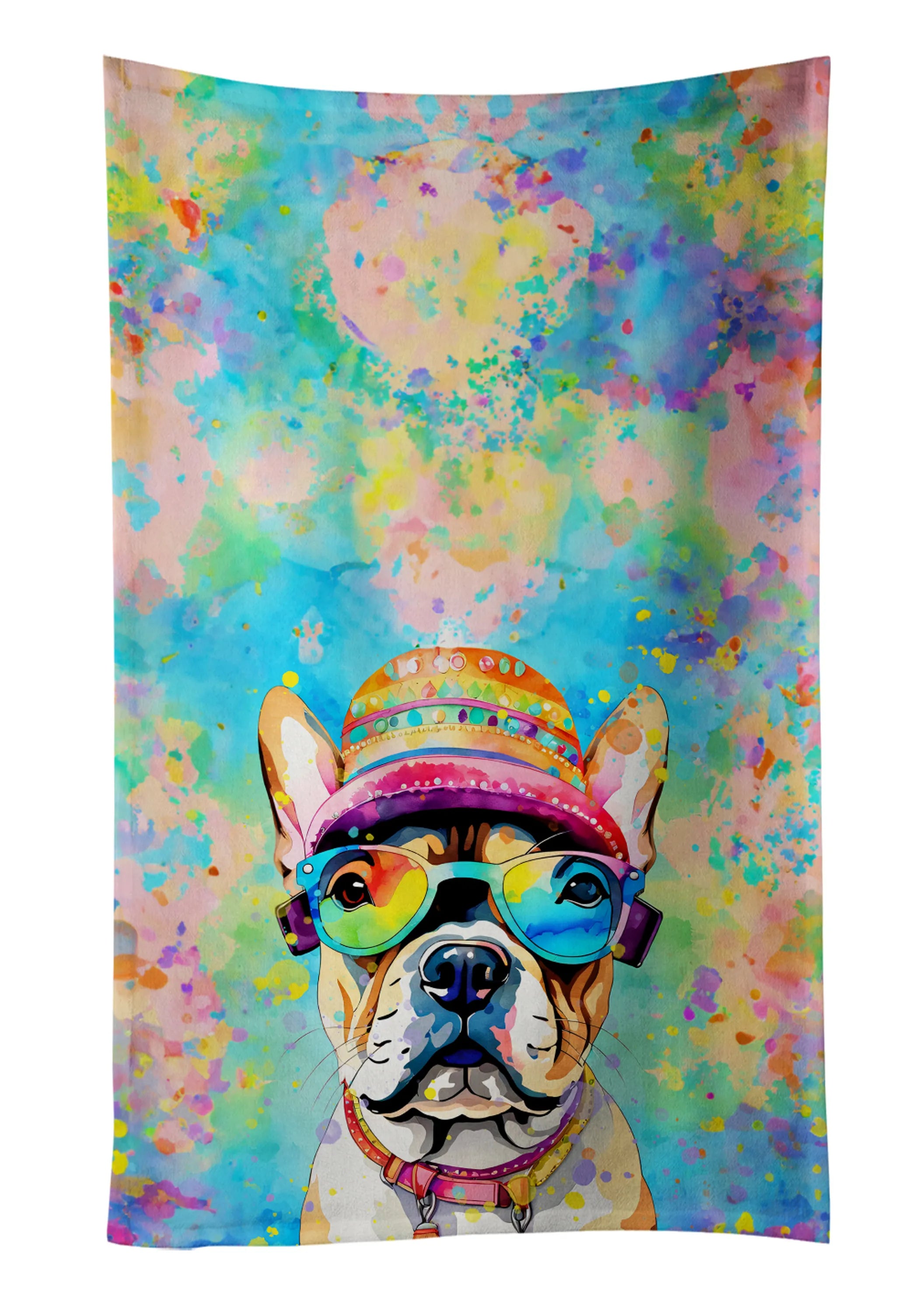 Hippie Dawg Kitchen Towel - Size: 25HX15W | Pack Of: 1 | Collection name: Hippie dawg