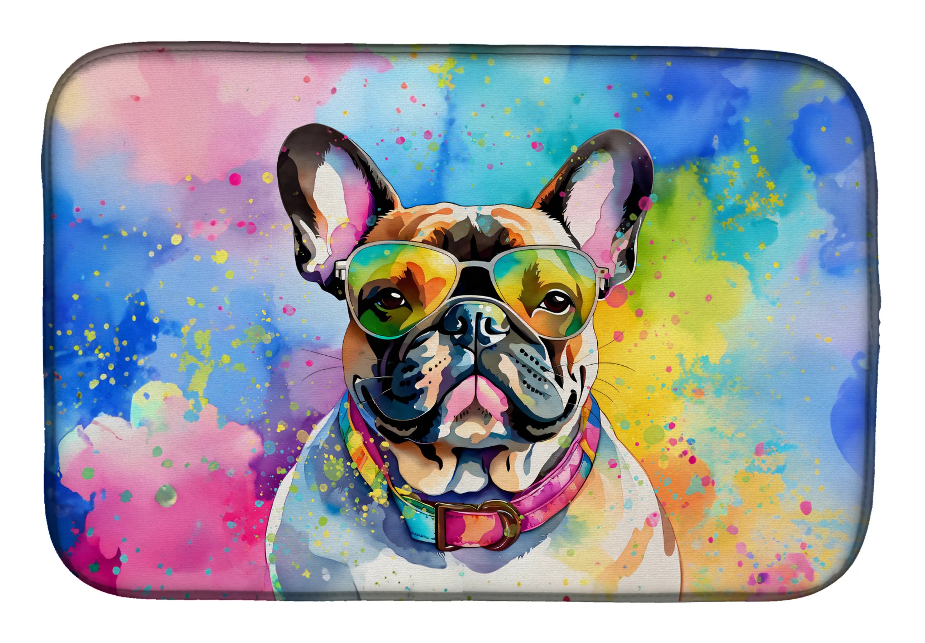 Hippie Dawg Dish Drying Mat - Size: 14  X 21" | Pack Of: 1 | Collection name: Hippie dawg