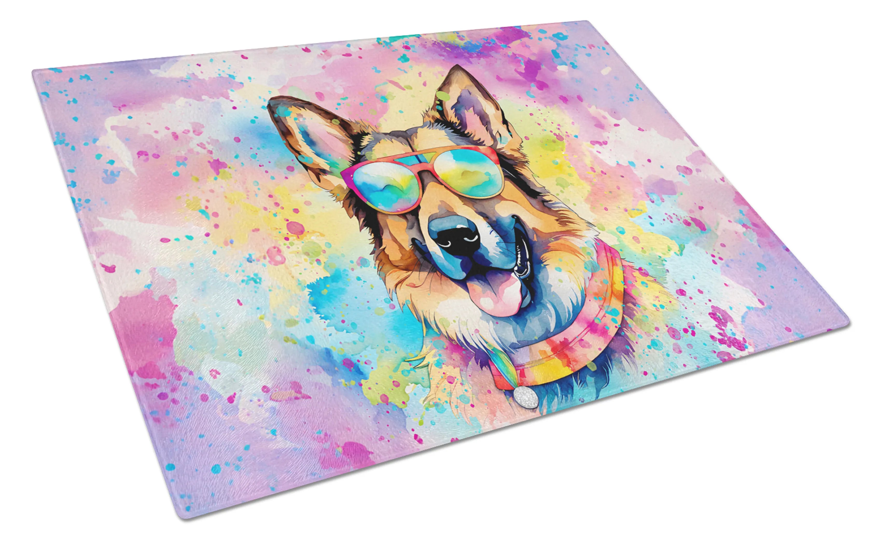 Hippie Dawg Glass Cutting Board - Size: LARGE | Pack Of: 1 | Collection name: Hippie dawg
