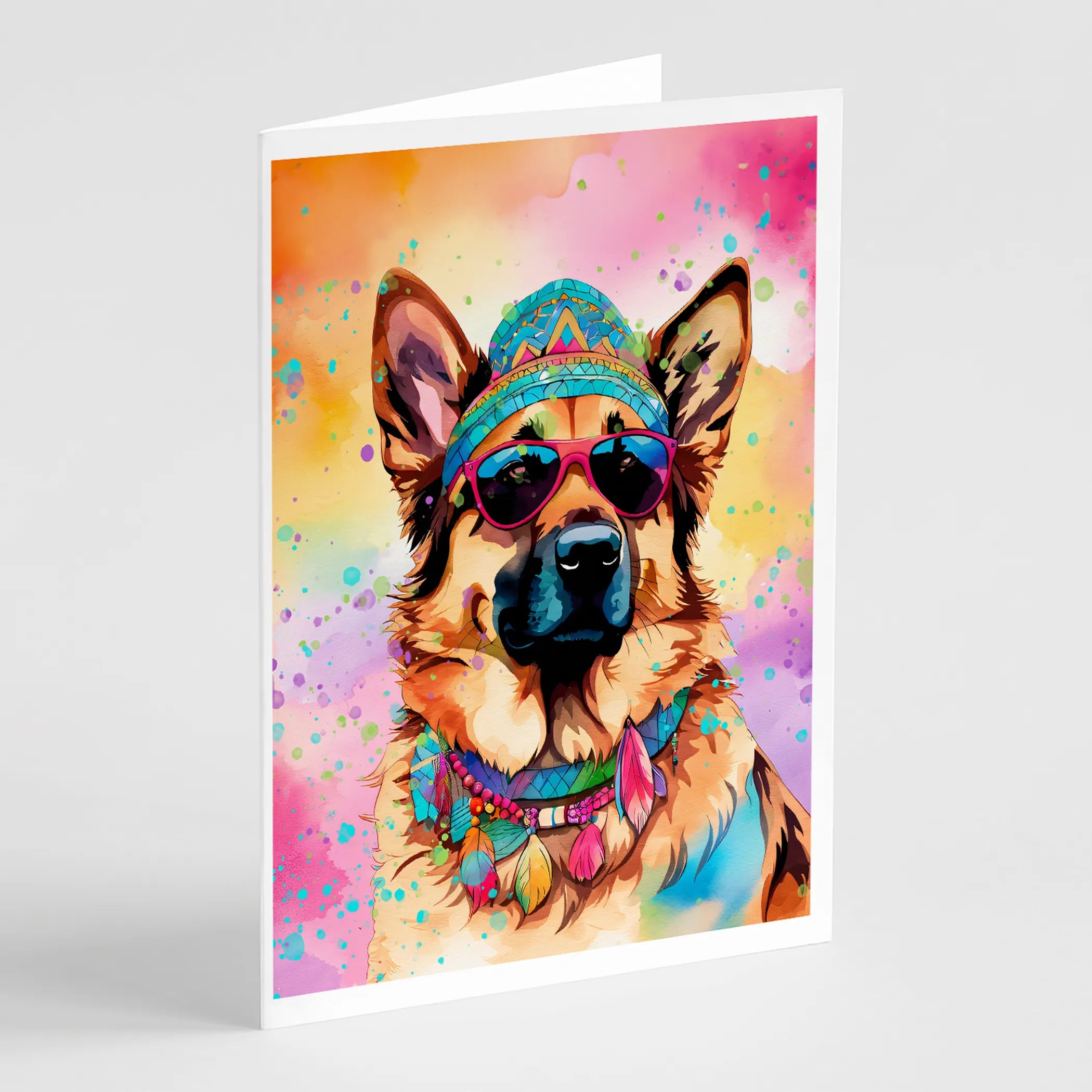 Hippie Dawg Greeting Cards  - Size: 5X7 | Pack Of: 1 | Collection name: Hippie dawg