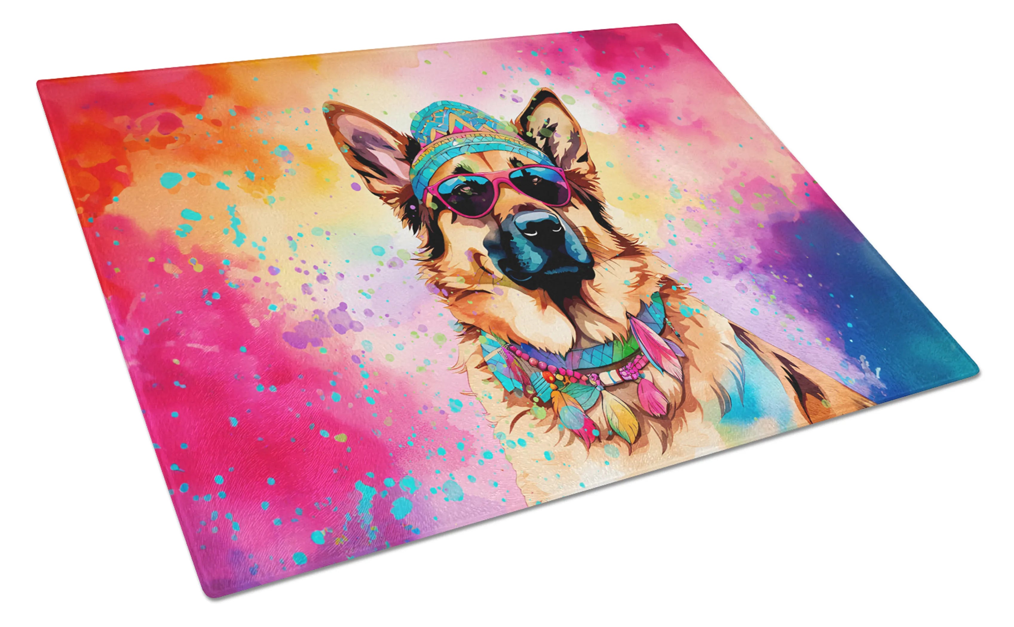 Hippie Dawg Glass Cutting Board - Size: LARGE | Pack Of: 1 | Collection name: Hippie dawg
