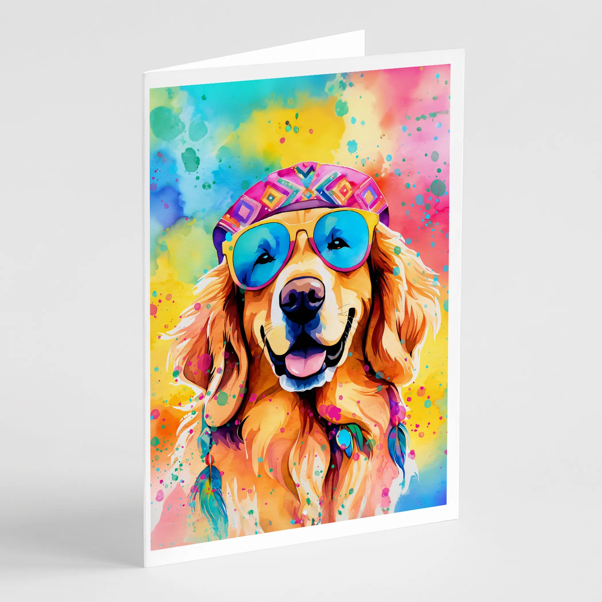 Hippie Dawg Greeting Cards  - Size: 5X7 | Pack Of: 1 | Collection name: Hippie dawg